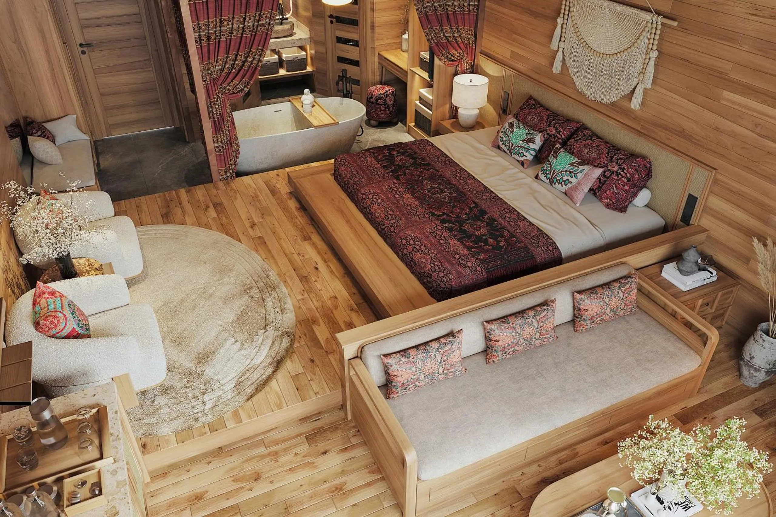 Photo of the whole room in Laxsik Ecolodge