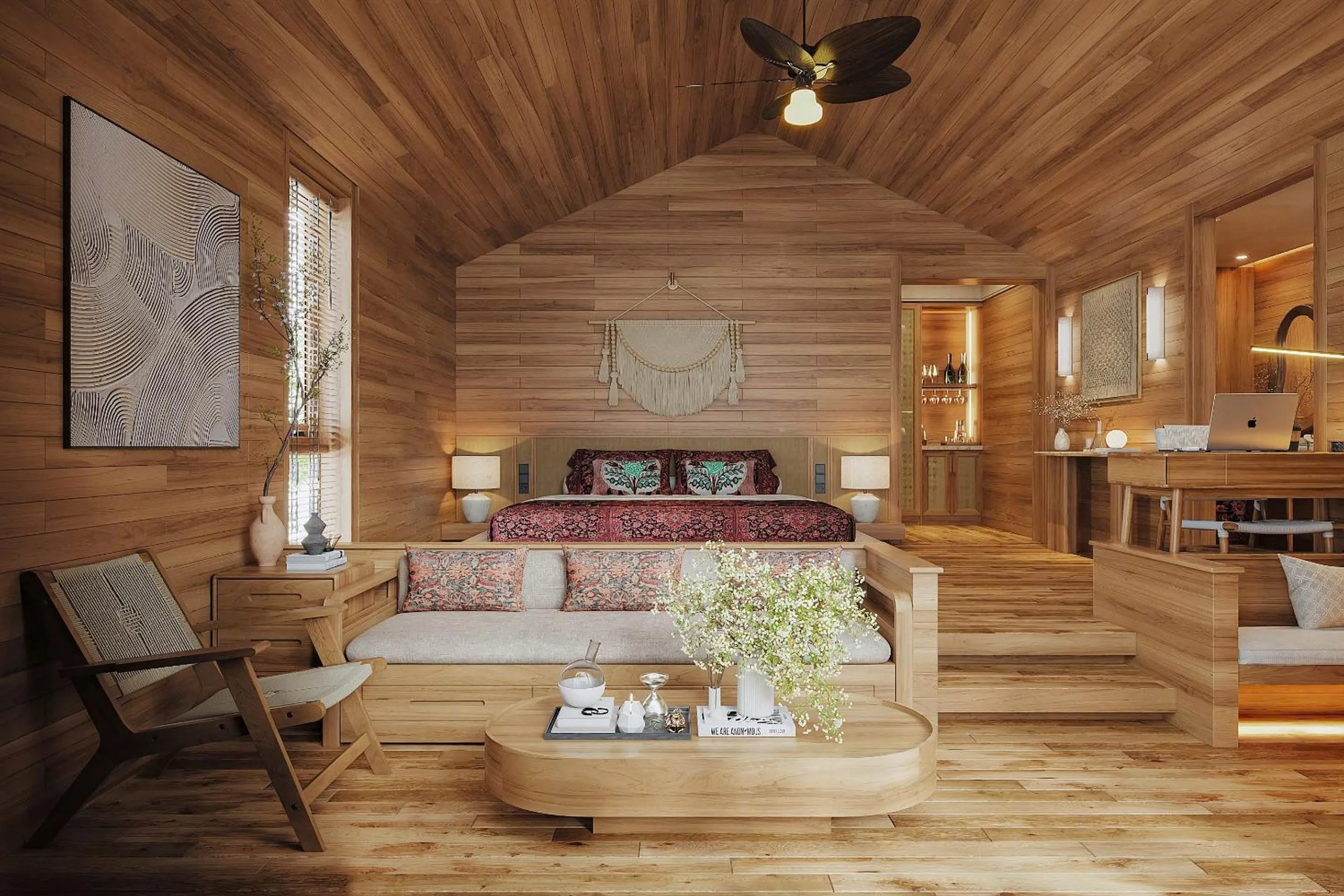 Living room in Laxsik Ecolodge