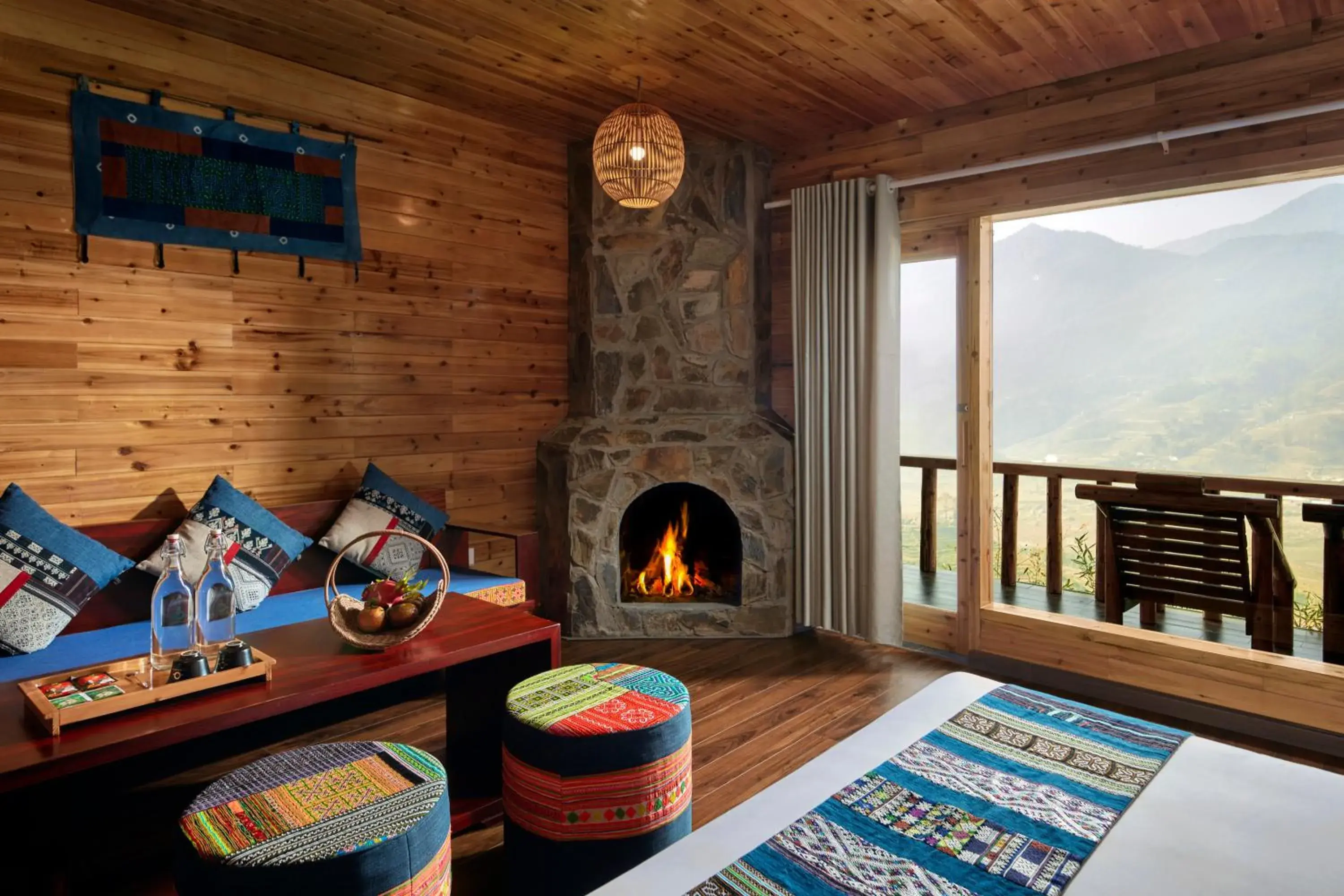 Living room in Laxsik Ecolodge Living room in Laxsik Ecolodge