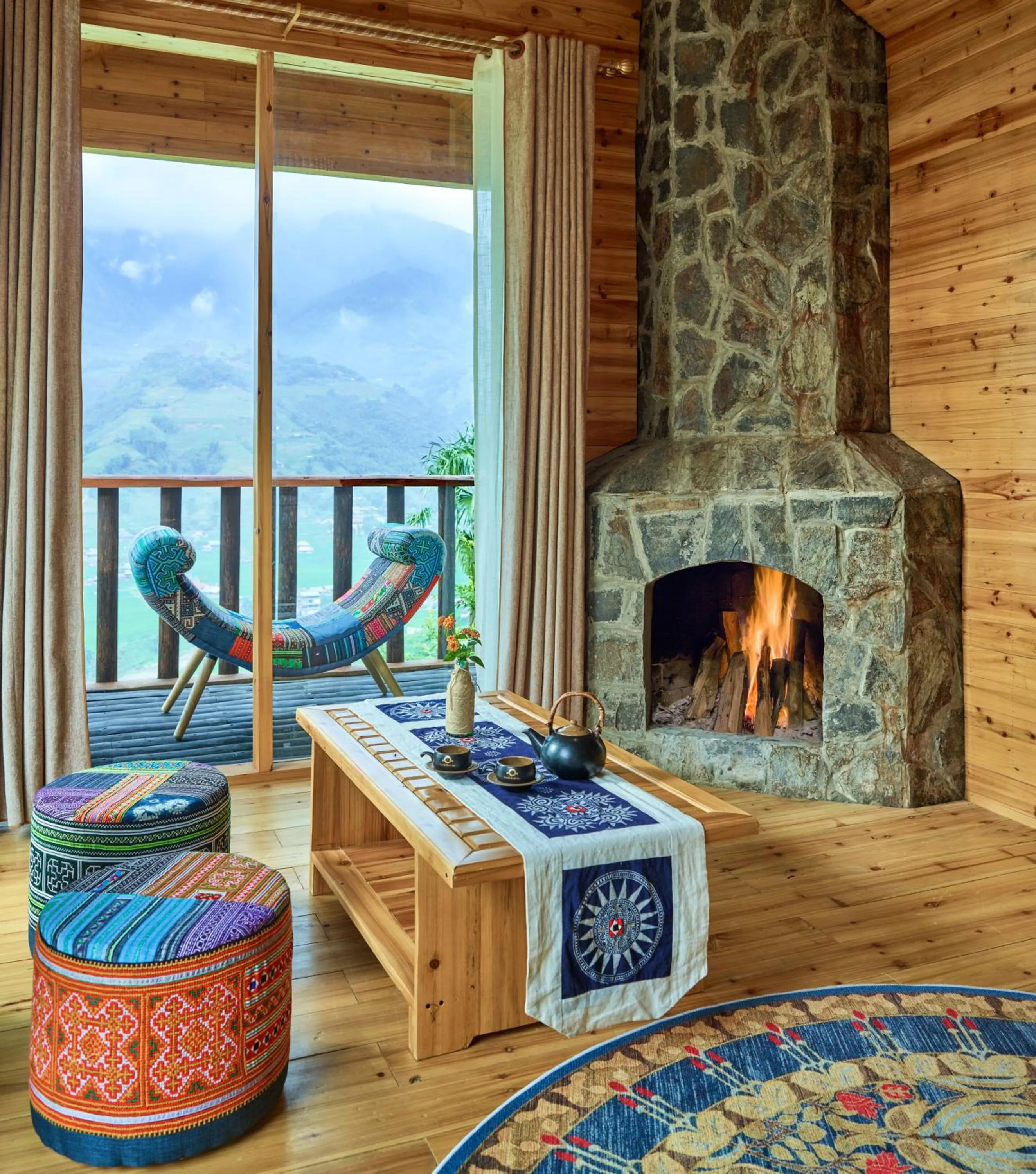 Living room in Laxsik Ecolodge