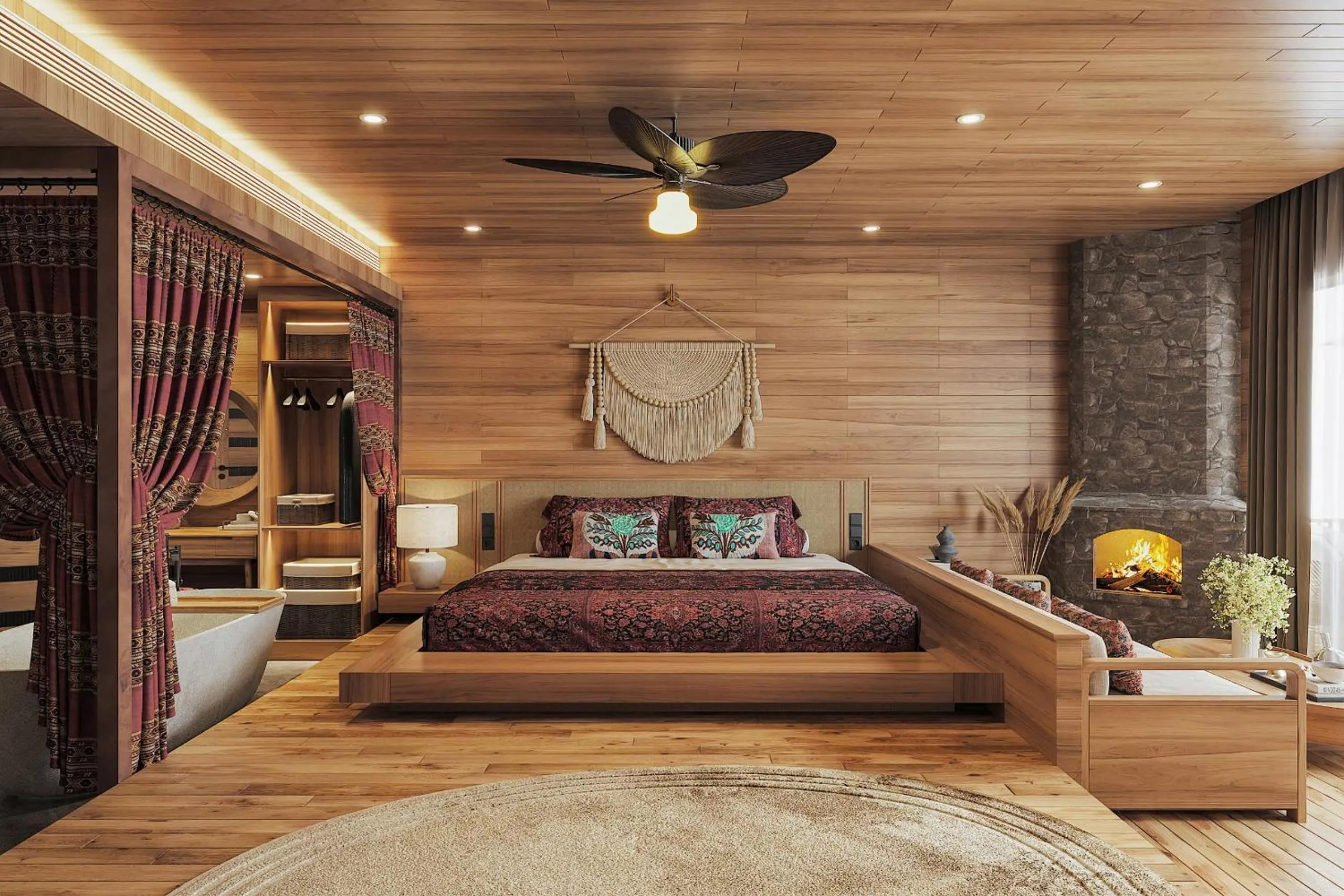 Bed in Laxsik Ecolodge