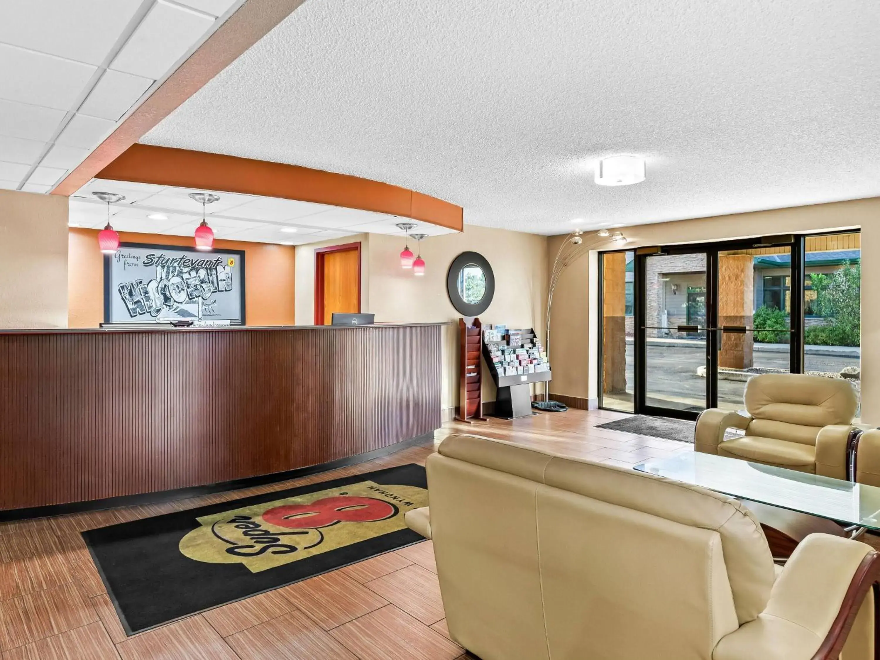 Lobby or reception in Super 8 by Wyndham Sturtevant Racine Lobby or reception in Super 8 by Wyndham Sturtevant Racine