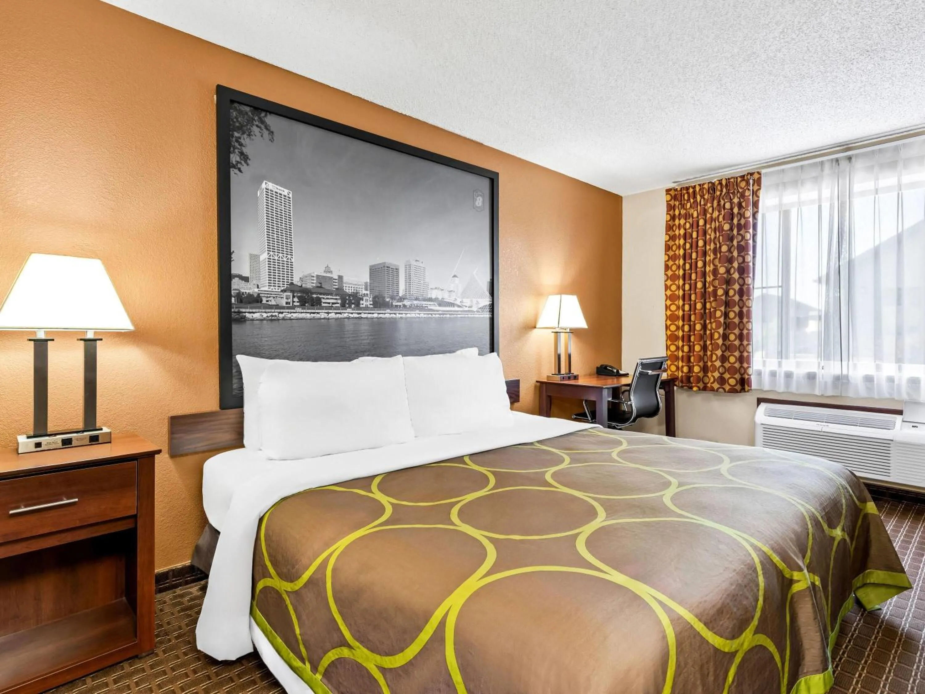 Bed in Super 8 by Wyndham Sturtevant Racine