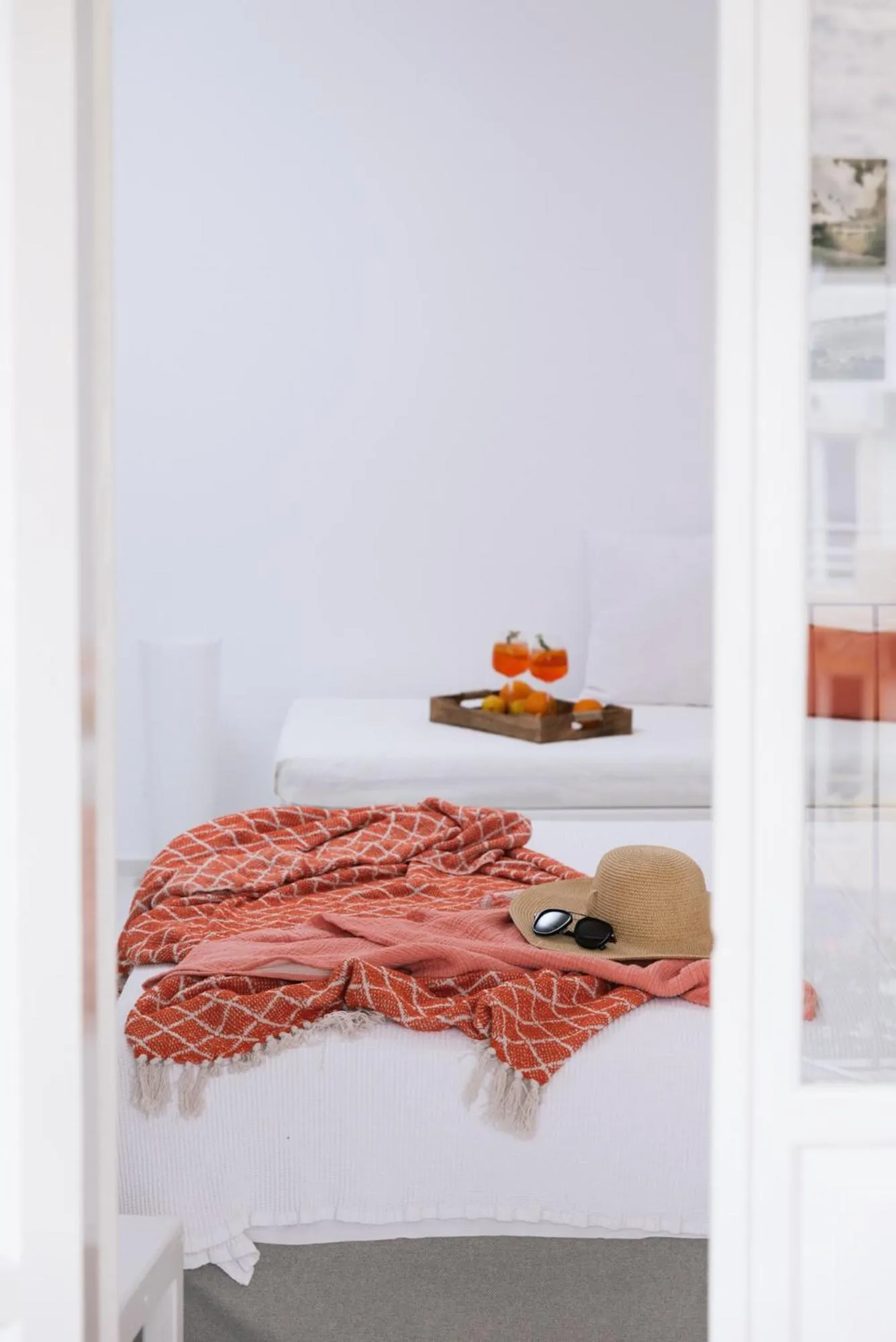 Bed in Die Zwei Brüder Art & Suites