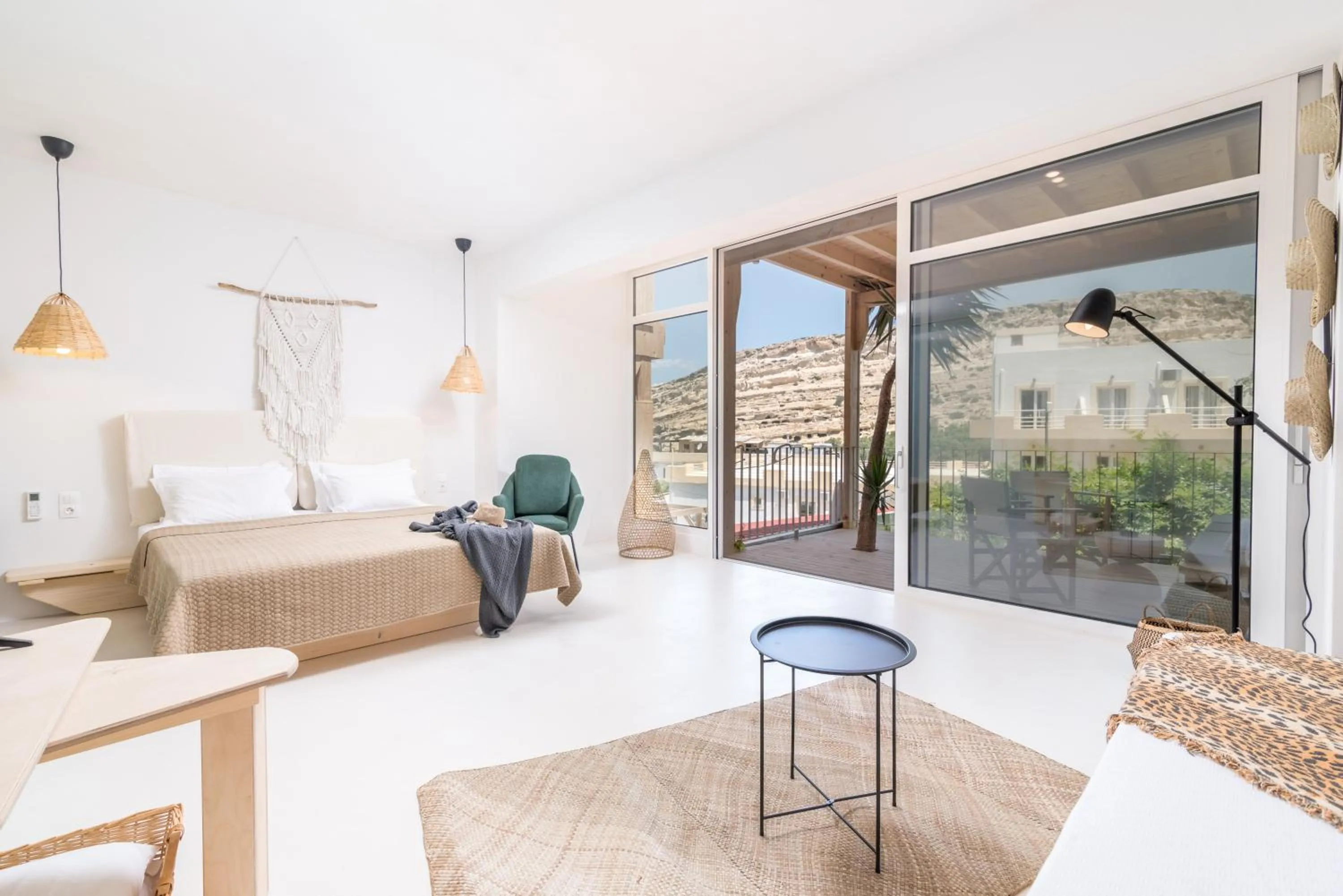 Bed in Die Zwei Brüder Art & Suites