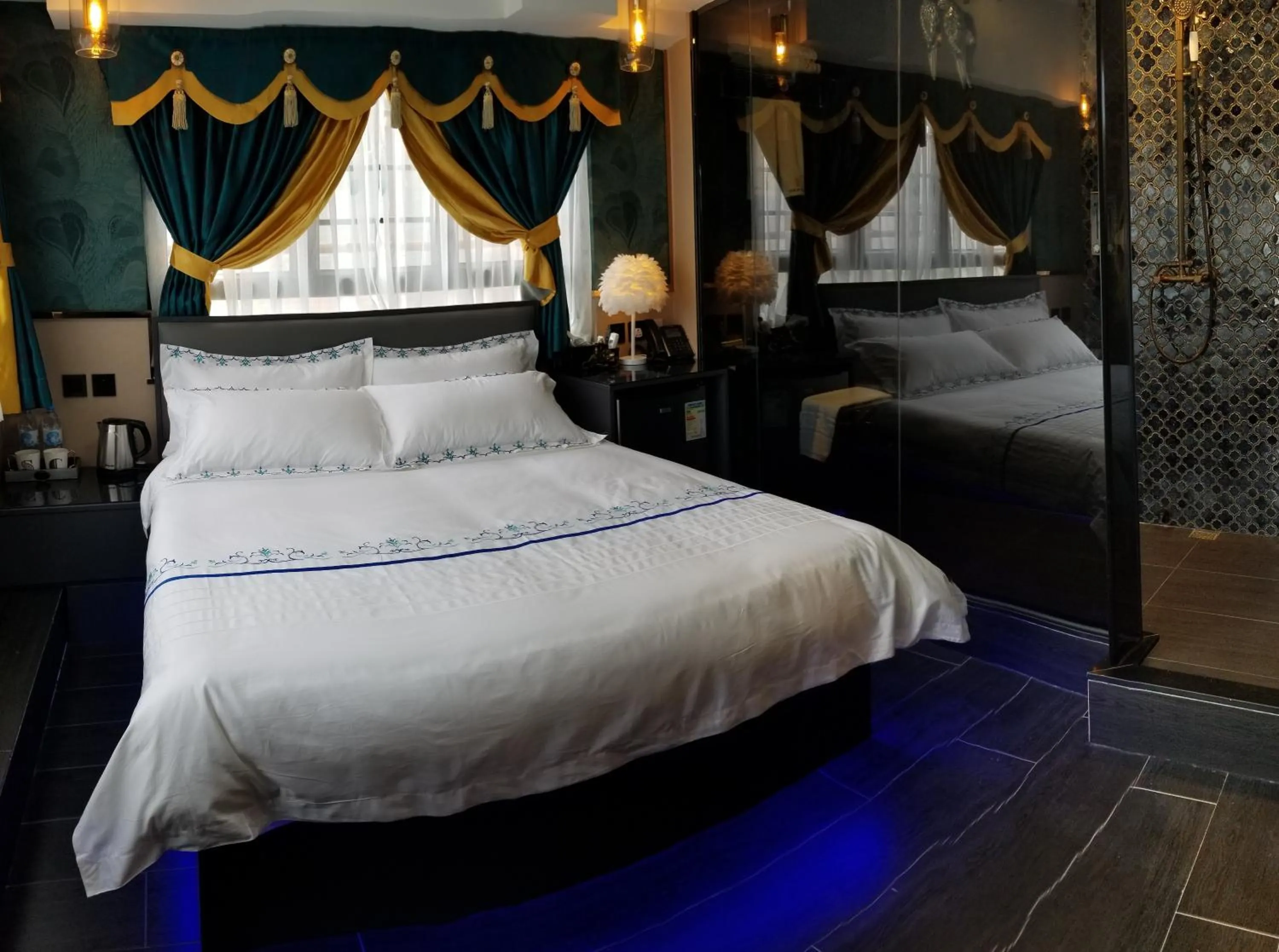 Bed in Star City Hotel