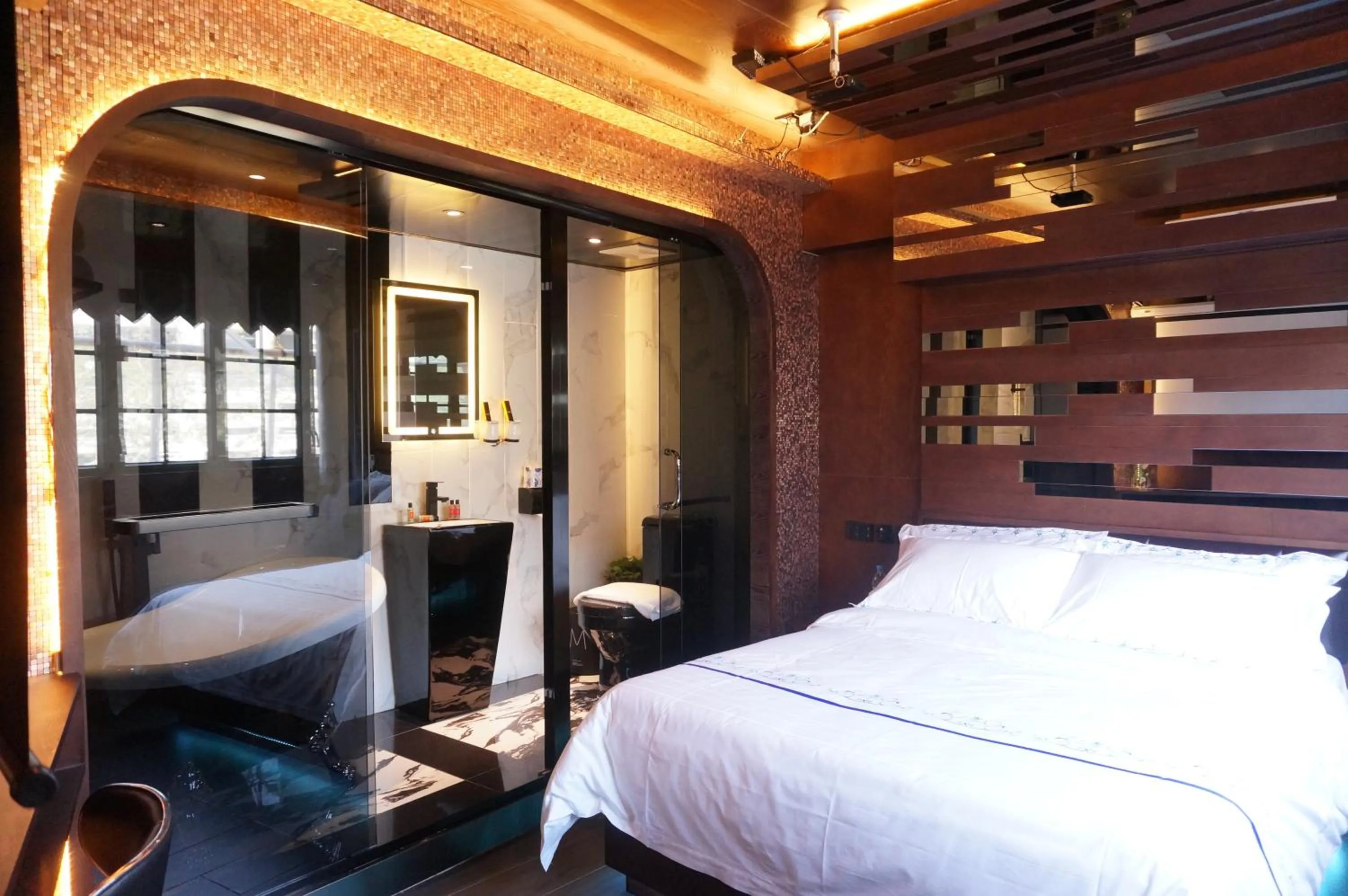 Bed in Star City Hotel