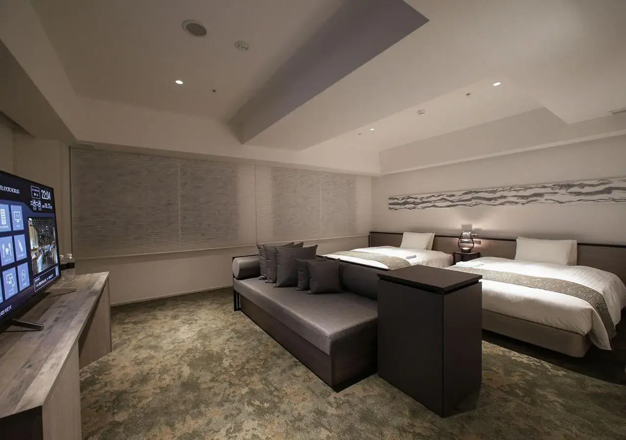 Bed in ORIENTAL HOTEL KYOTO ROKUJO Bed in ORIENTAL HOTEL KYOTO ROKUJO