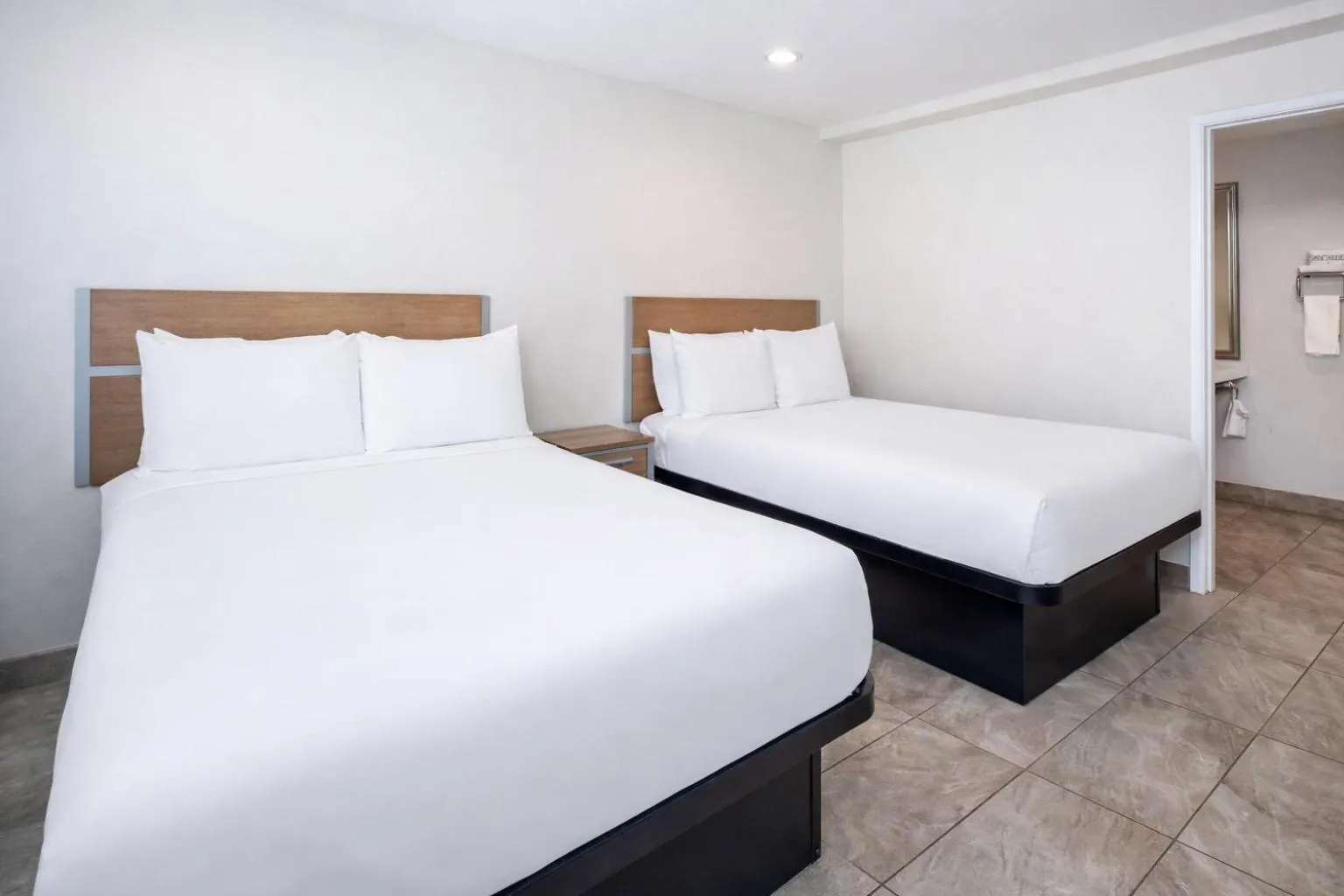 Bed in Super 8 by Wyndham Bakersfield CA Near Airport