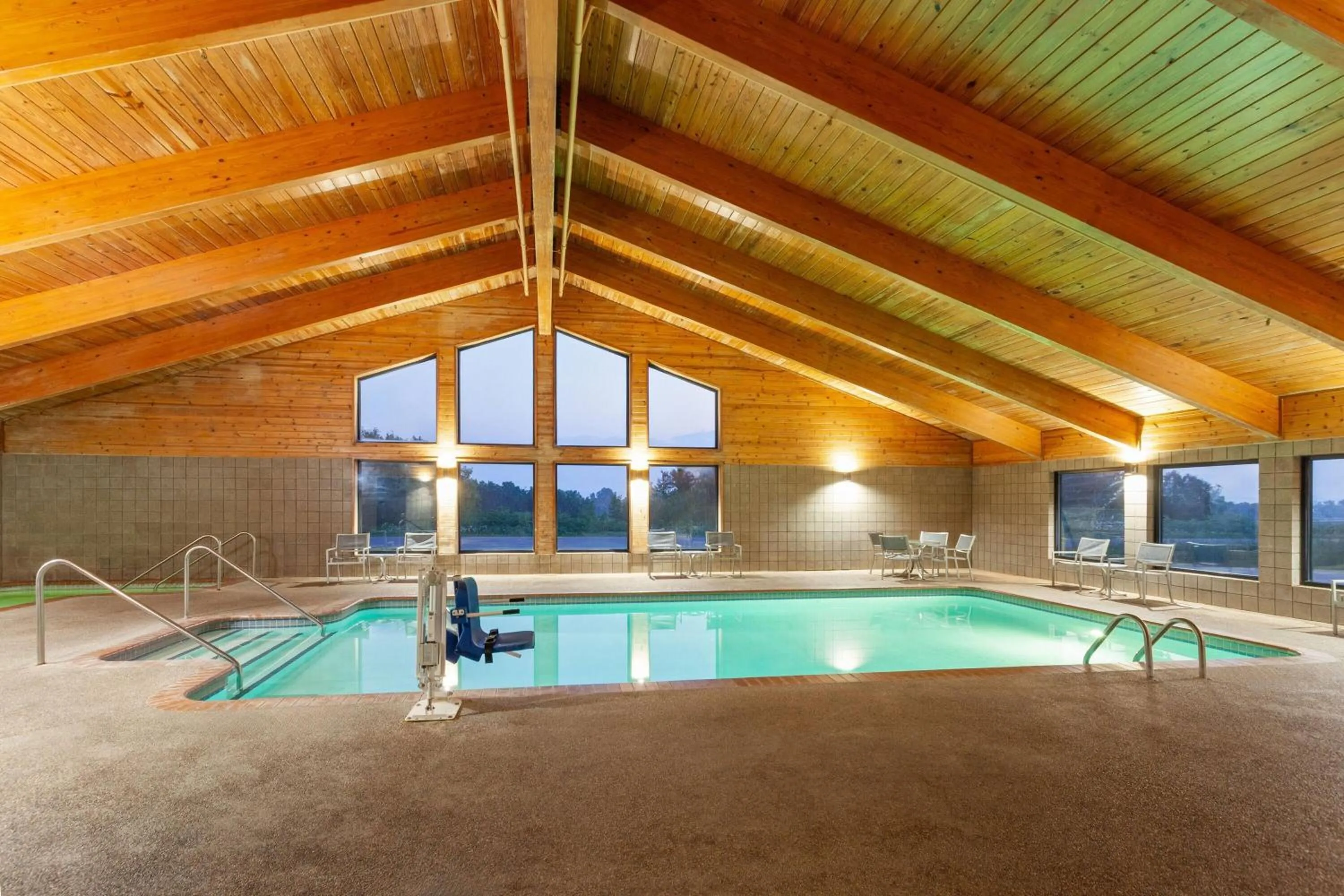 Swimming pool in AmericInn by Wyndham West Salem