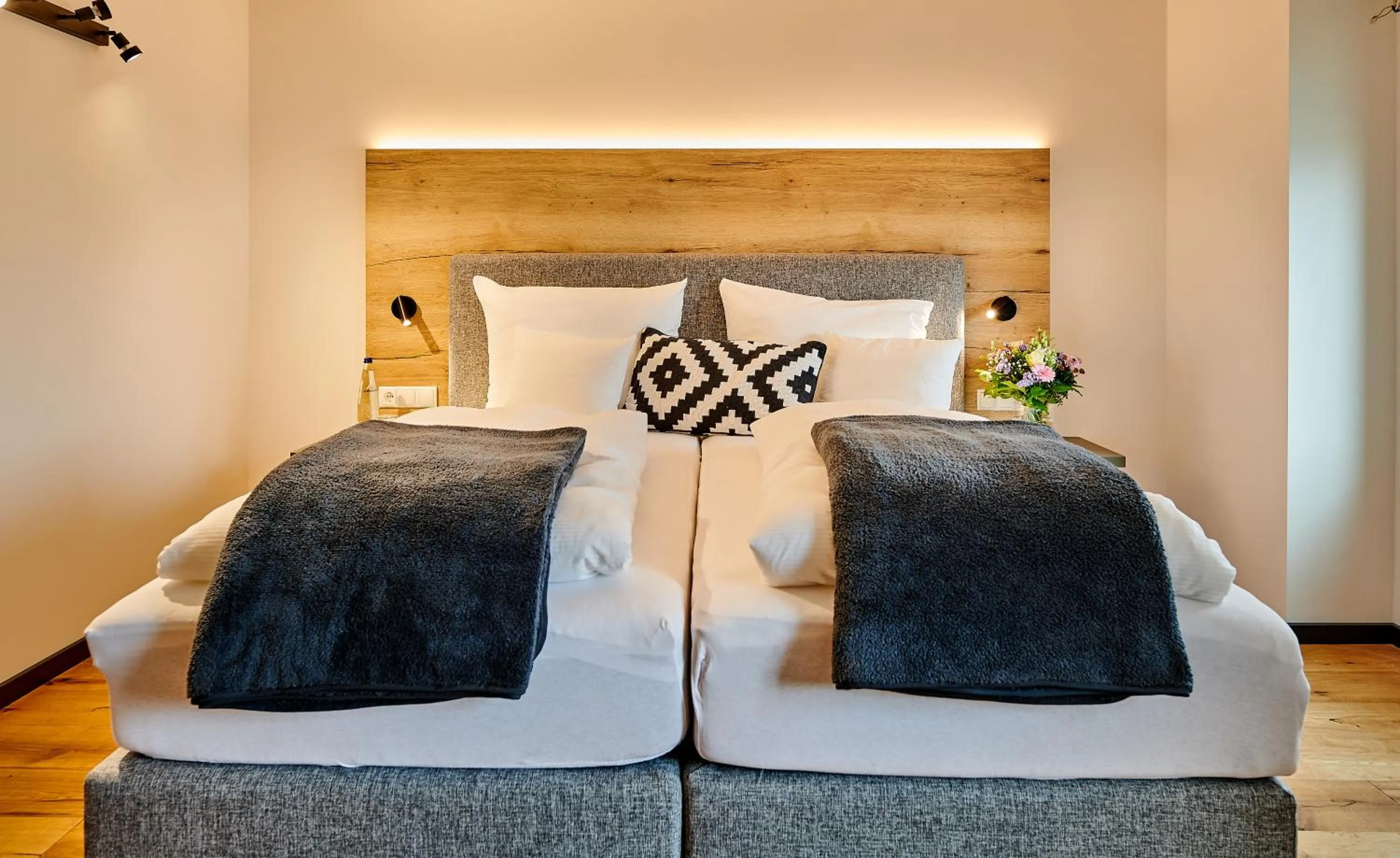 Bedroom, Bed in Hotel & Restaurant Herzstück Waldkirchen