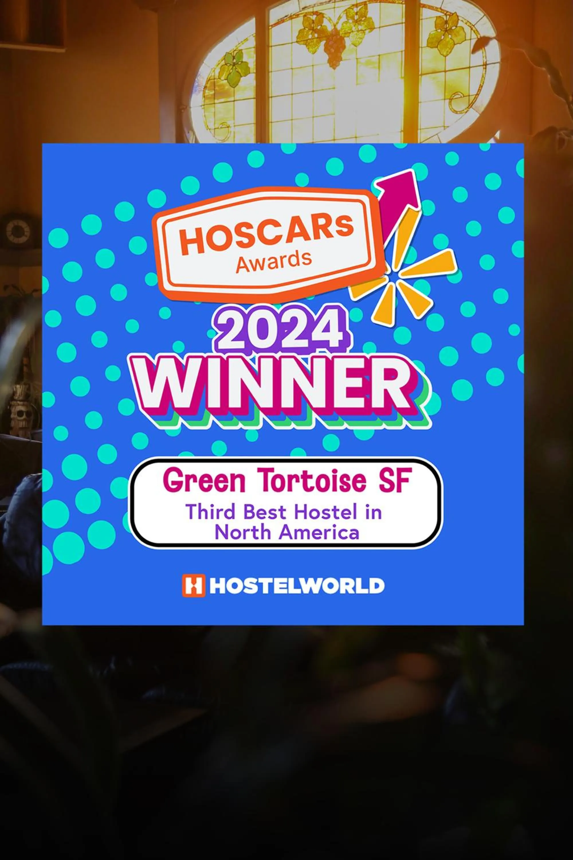 Logo/Certificate/Sign in Green Tortoise Hostel