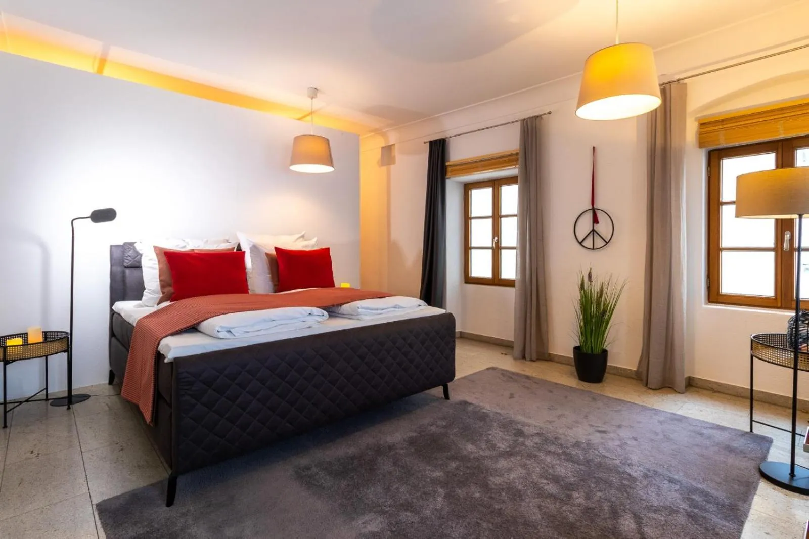 Bed in BARONHAUS Aparthotel & Suites