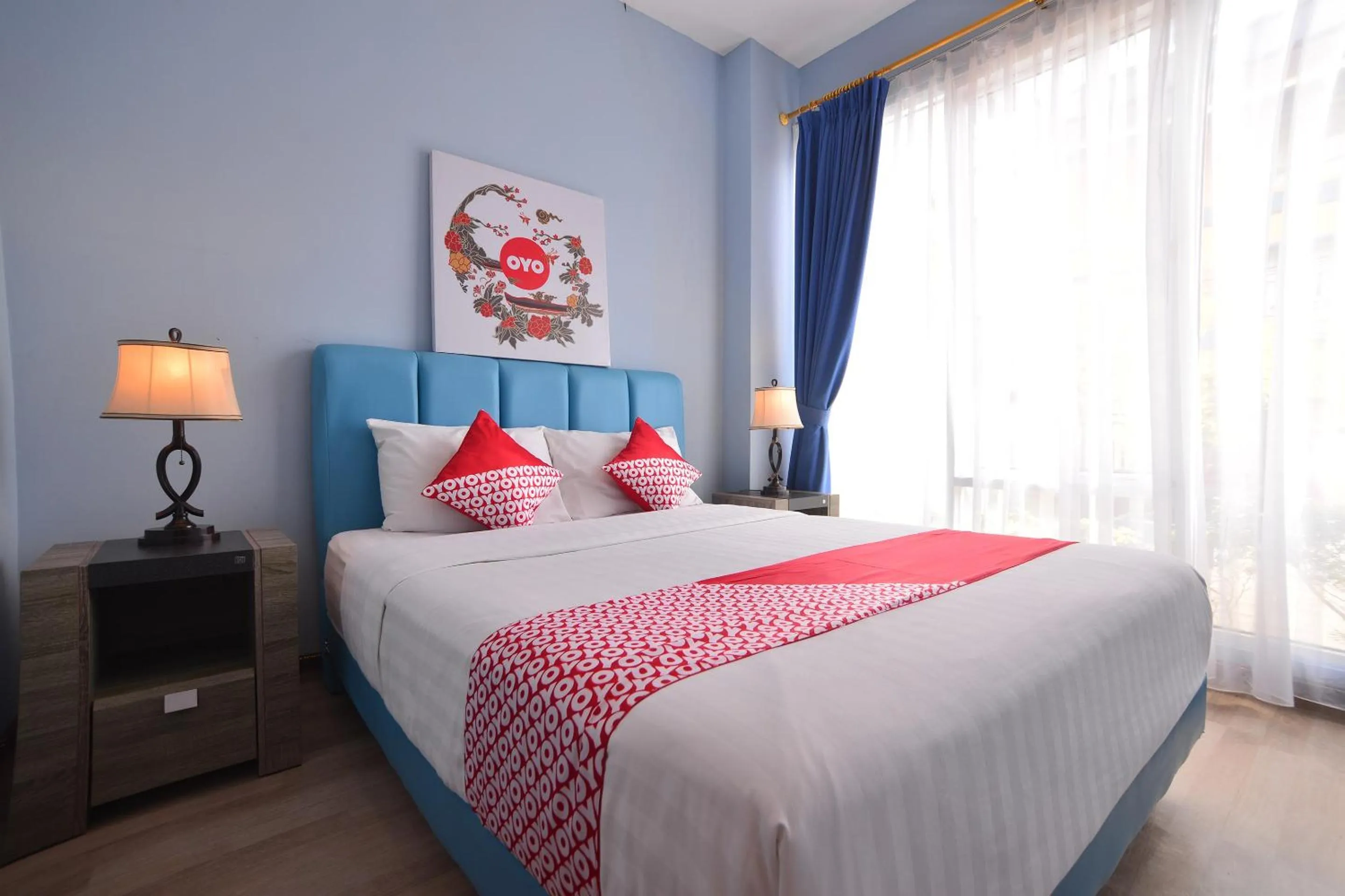 Bedroom, Bed in Hotel O Appartel Cempaka