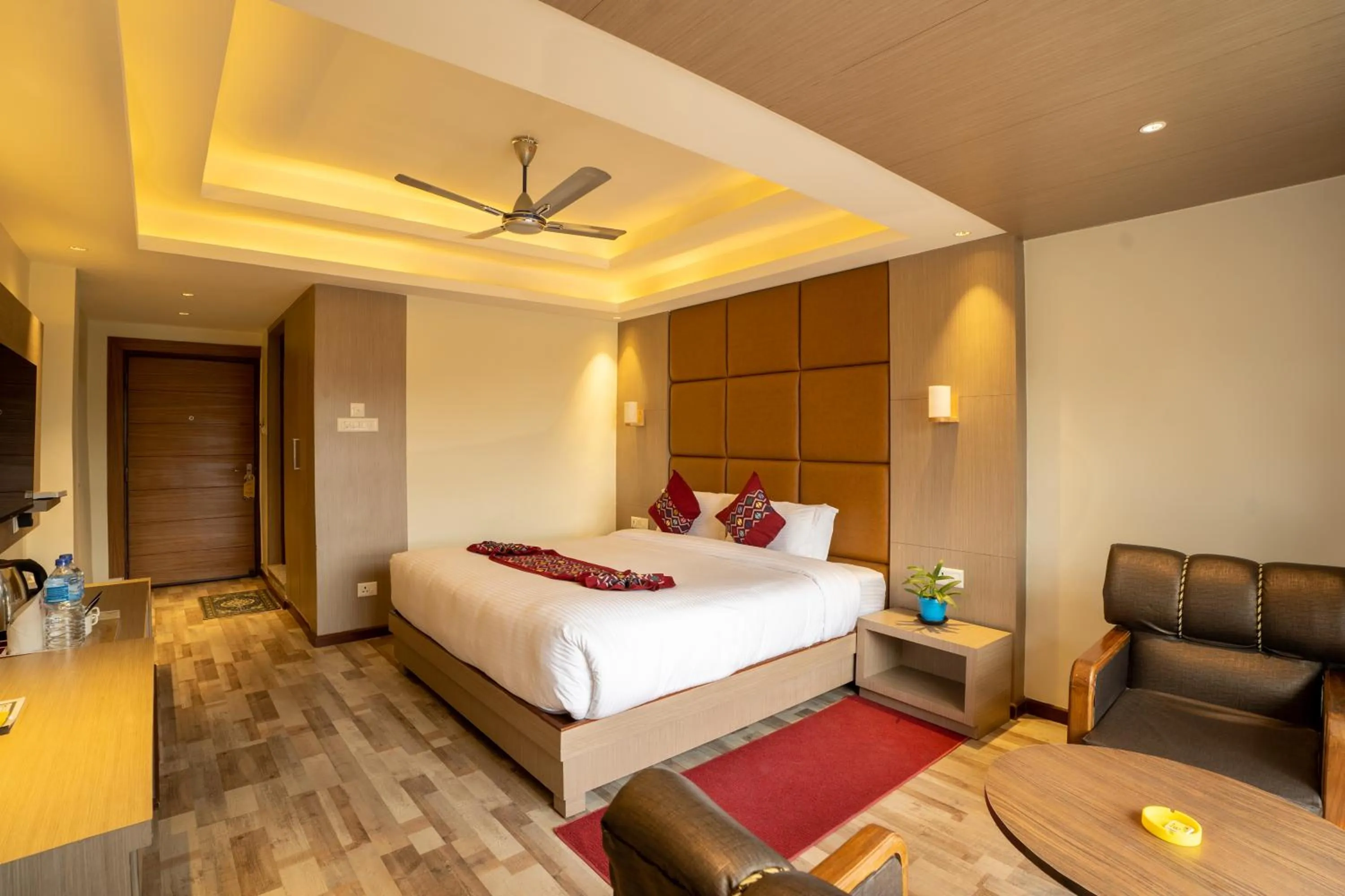 Bed in Avocado Orchid Resort