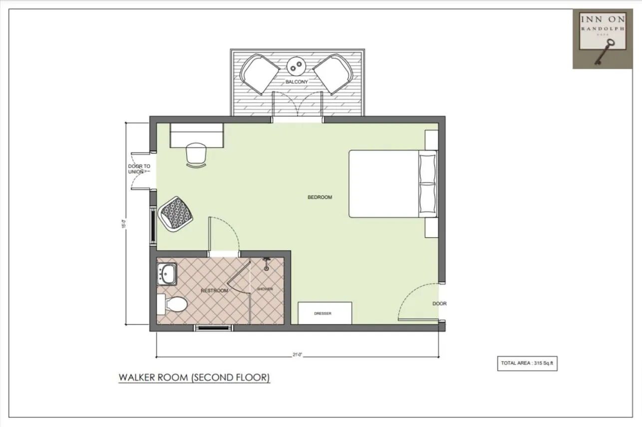 Floor plan in Inn on Randolph