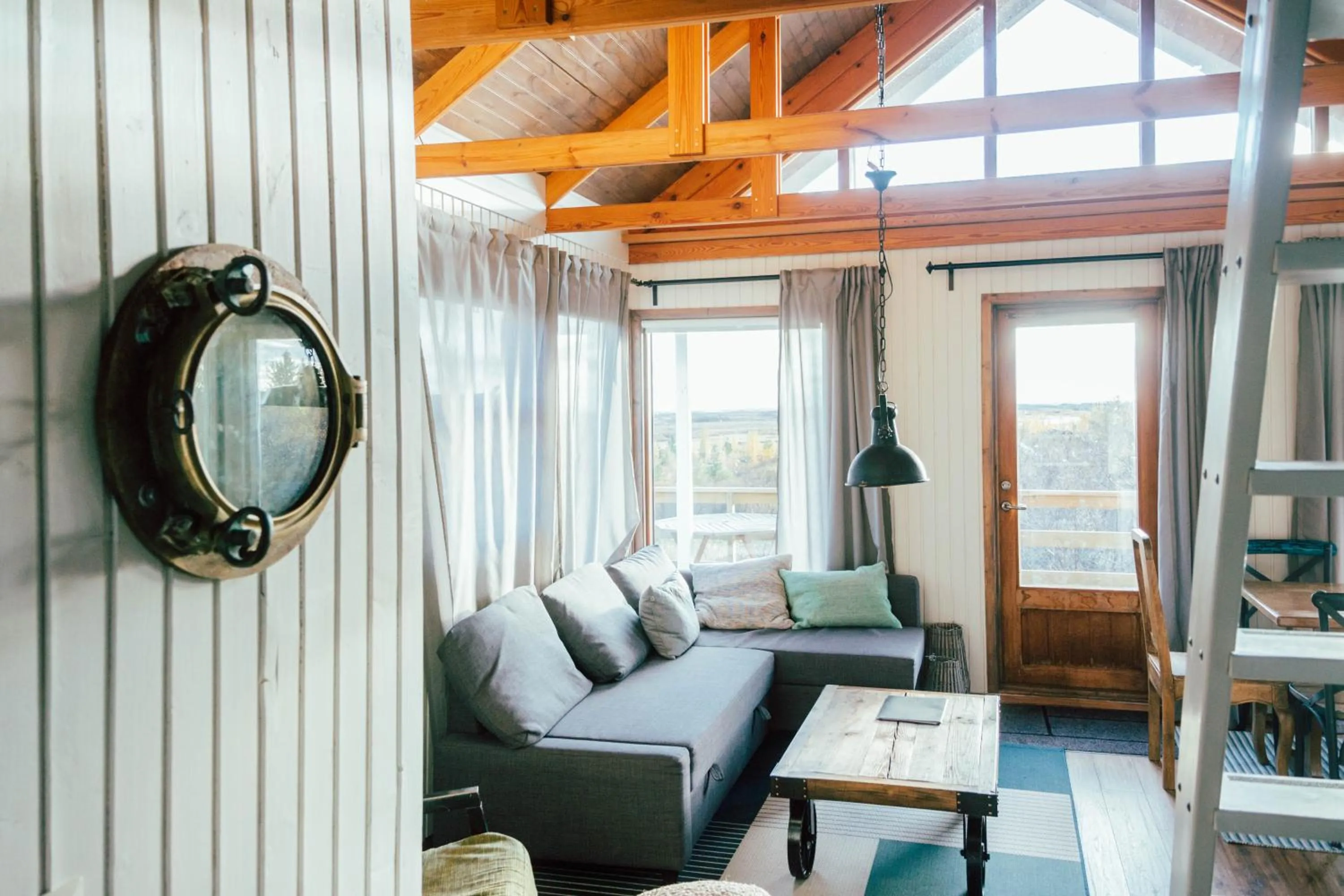 Living room in Mulakot Cosy Cabins