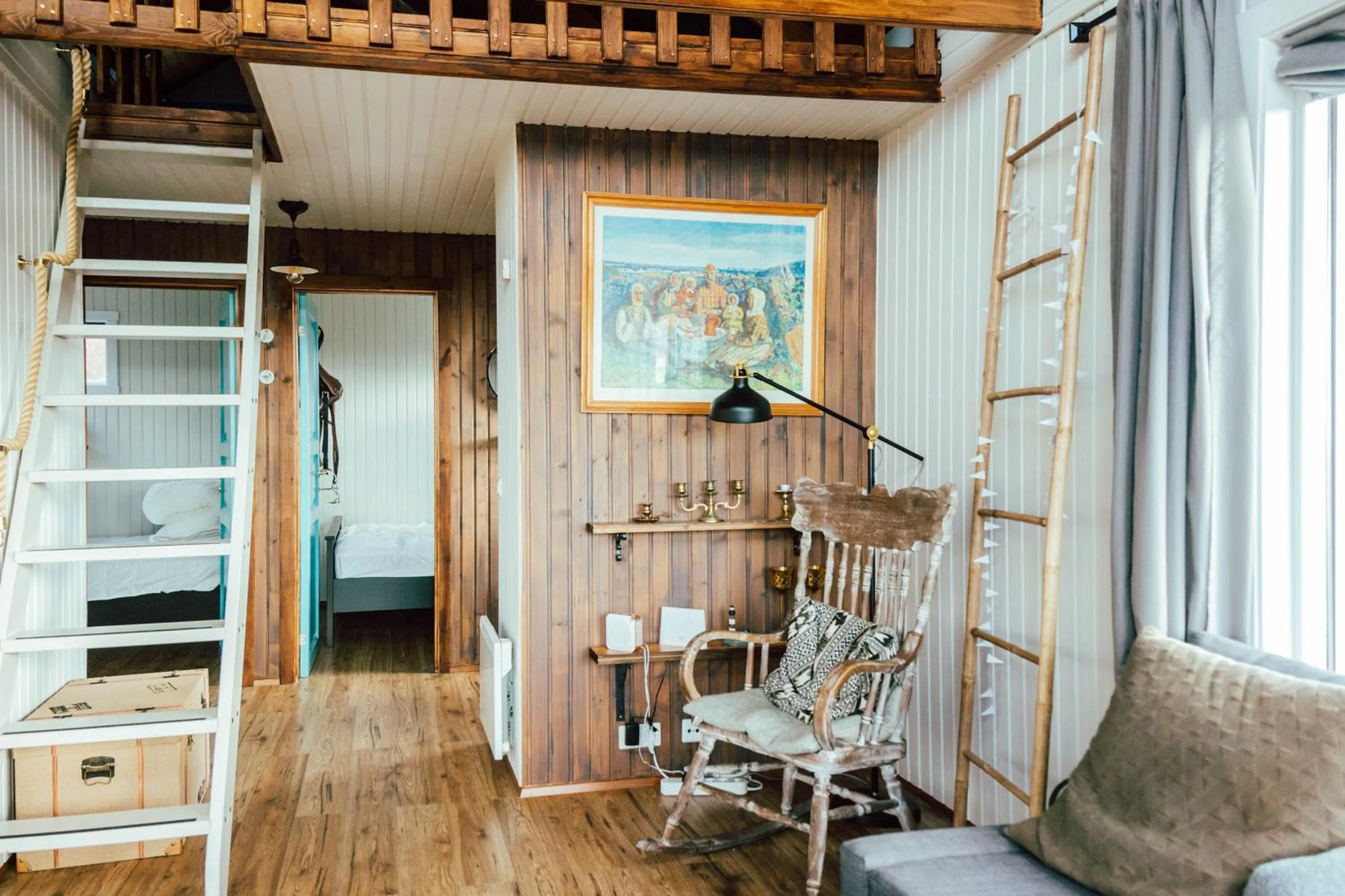 Living room in Mulakot Cosy Cabins