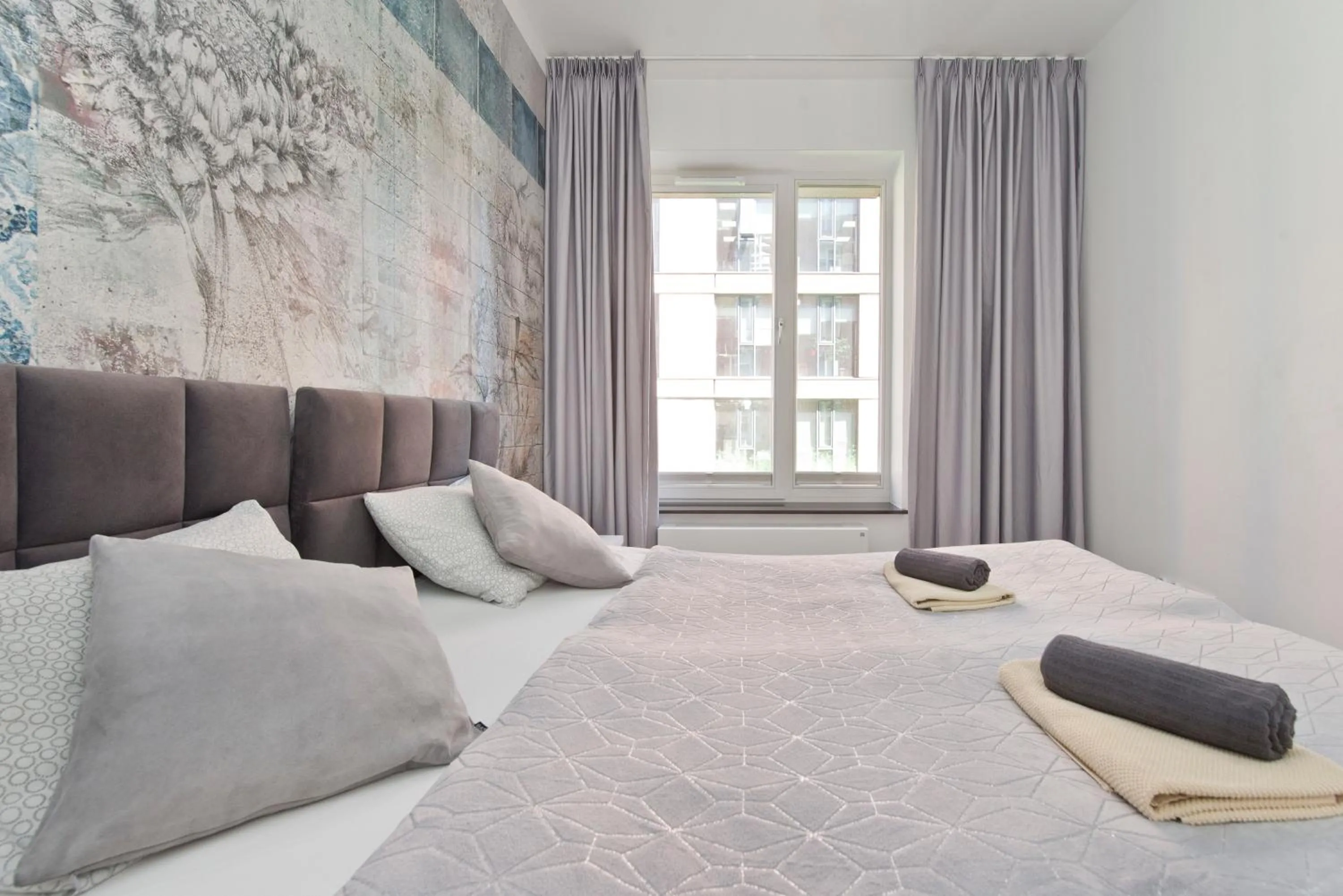 Bed in YOURAPART Rajska City Centre