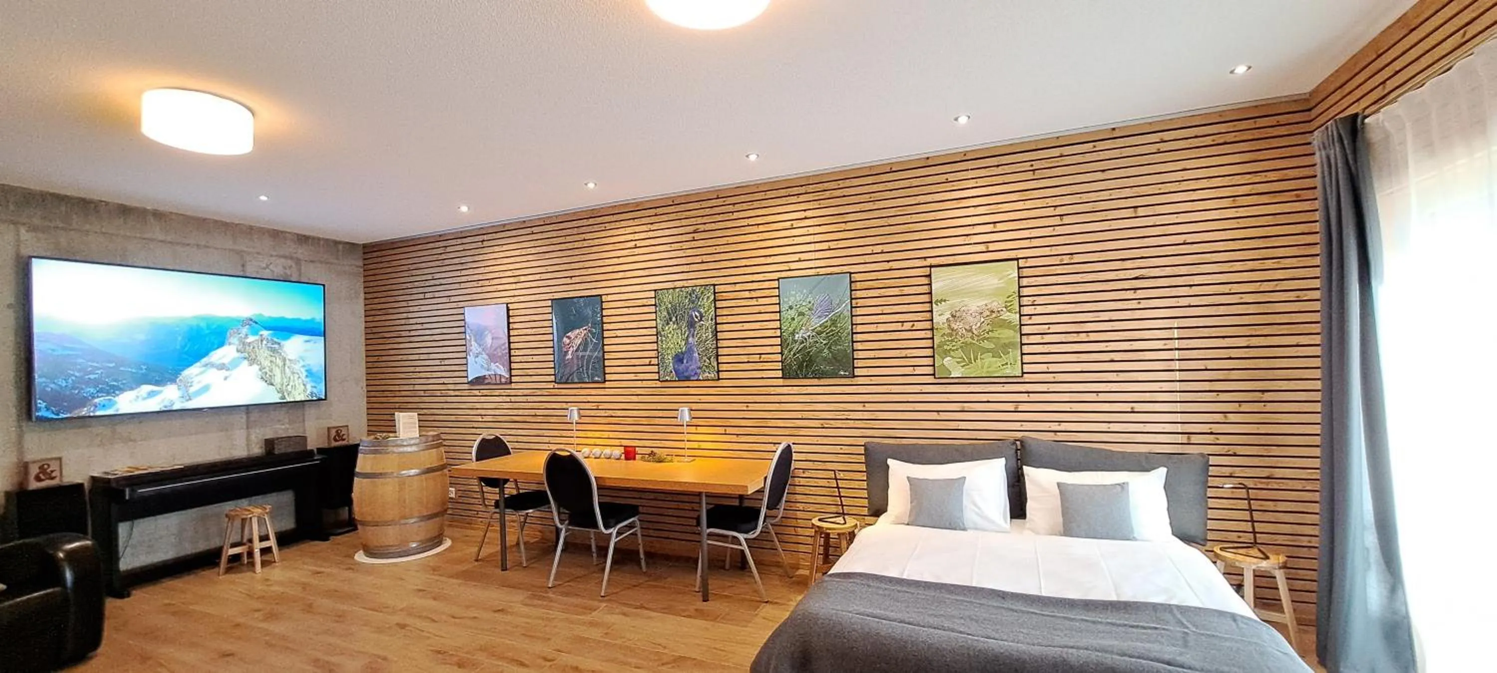 Bed in Chalet Diognysos B&B, Wellness & Boutique Hotel