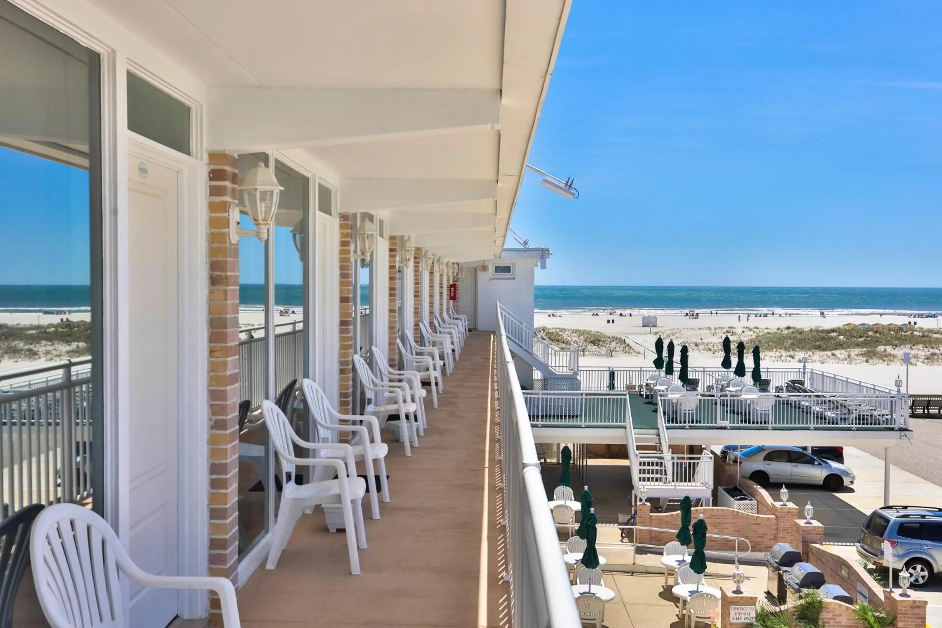 Patio in Commander by the Sea Motel