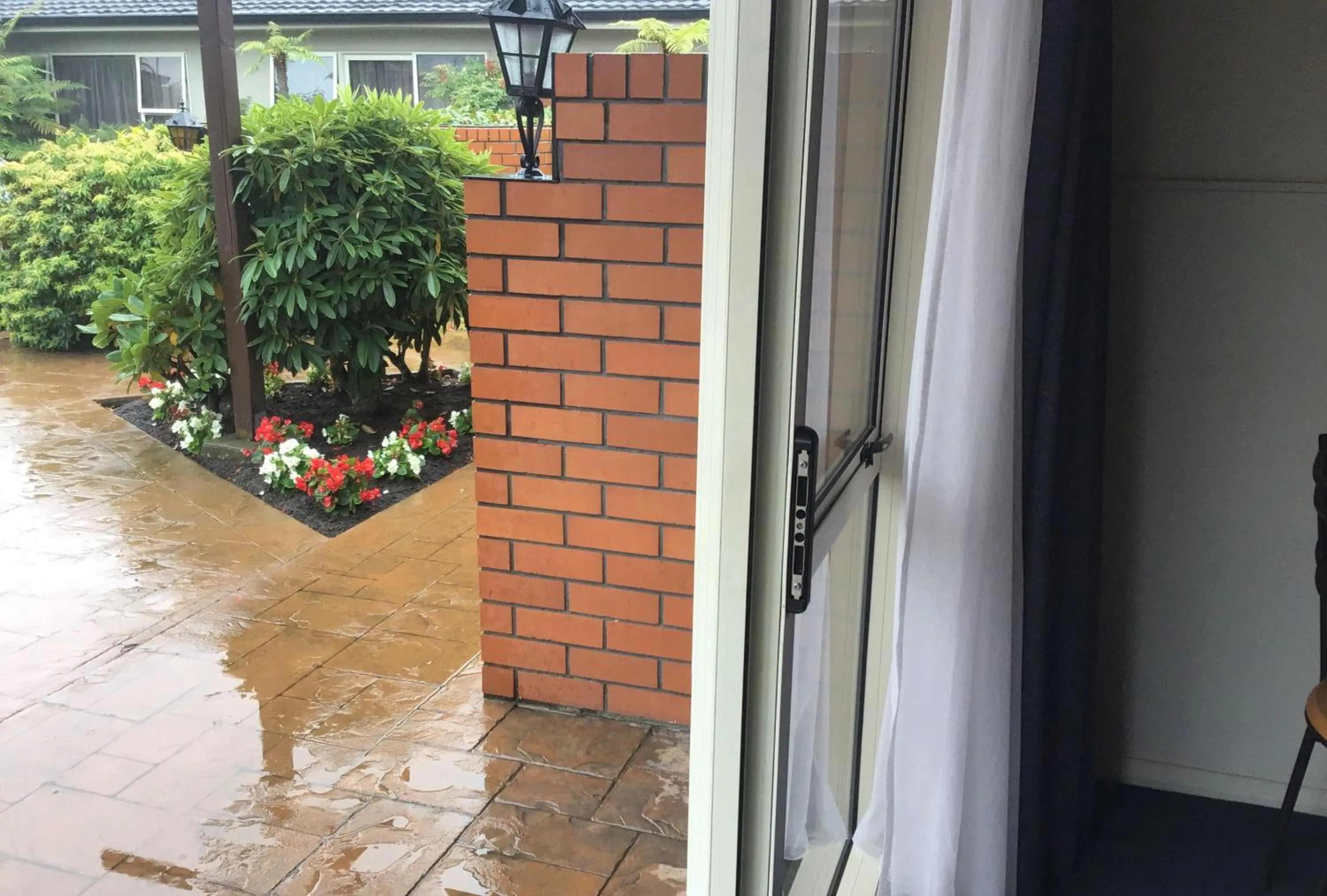 Patio in Avon City Motel