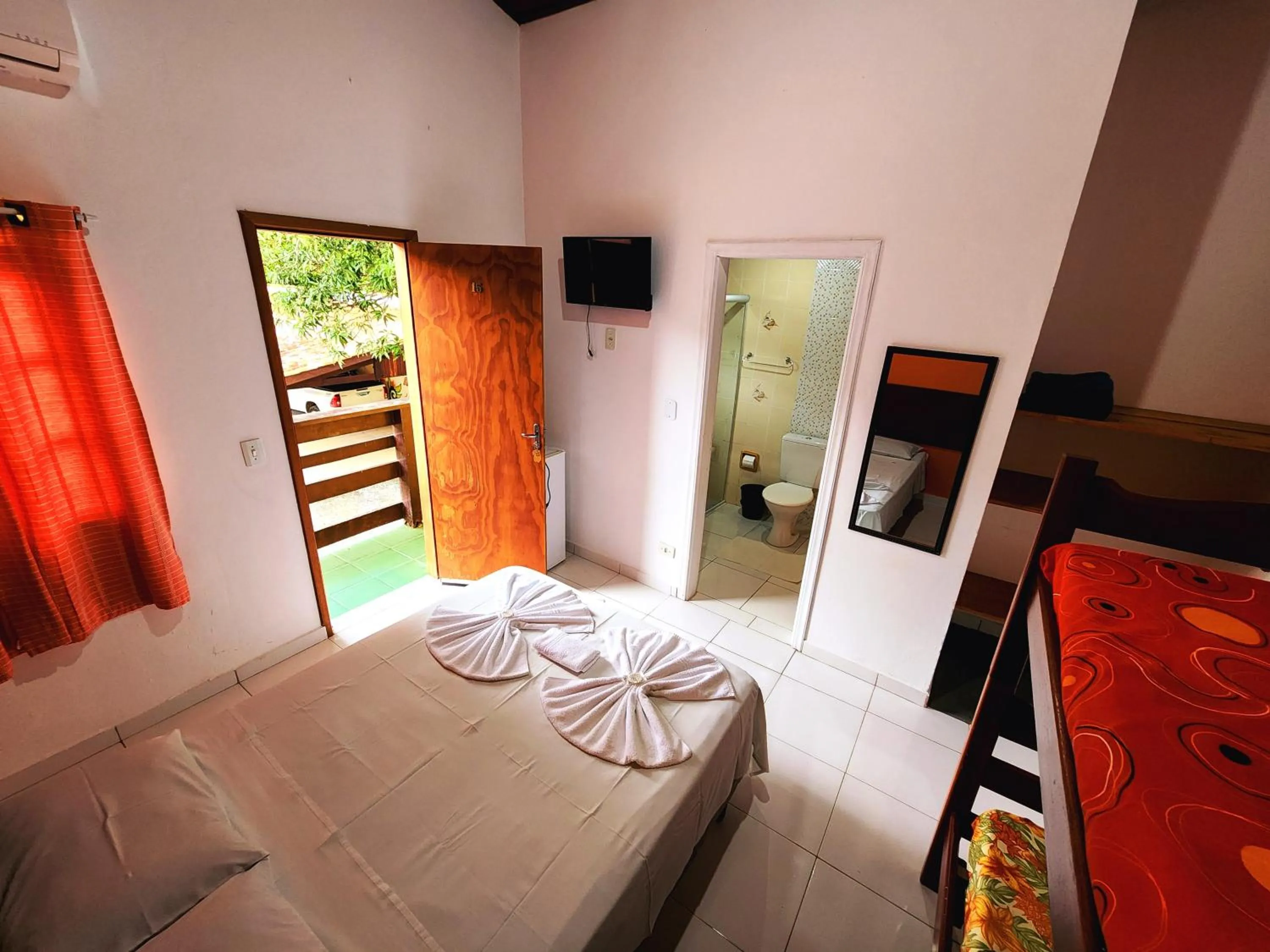 Bedroom, Bed in Pousada Viva Ubatuba