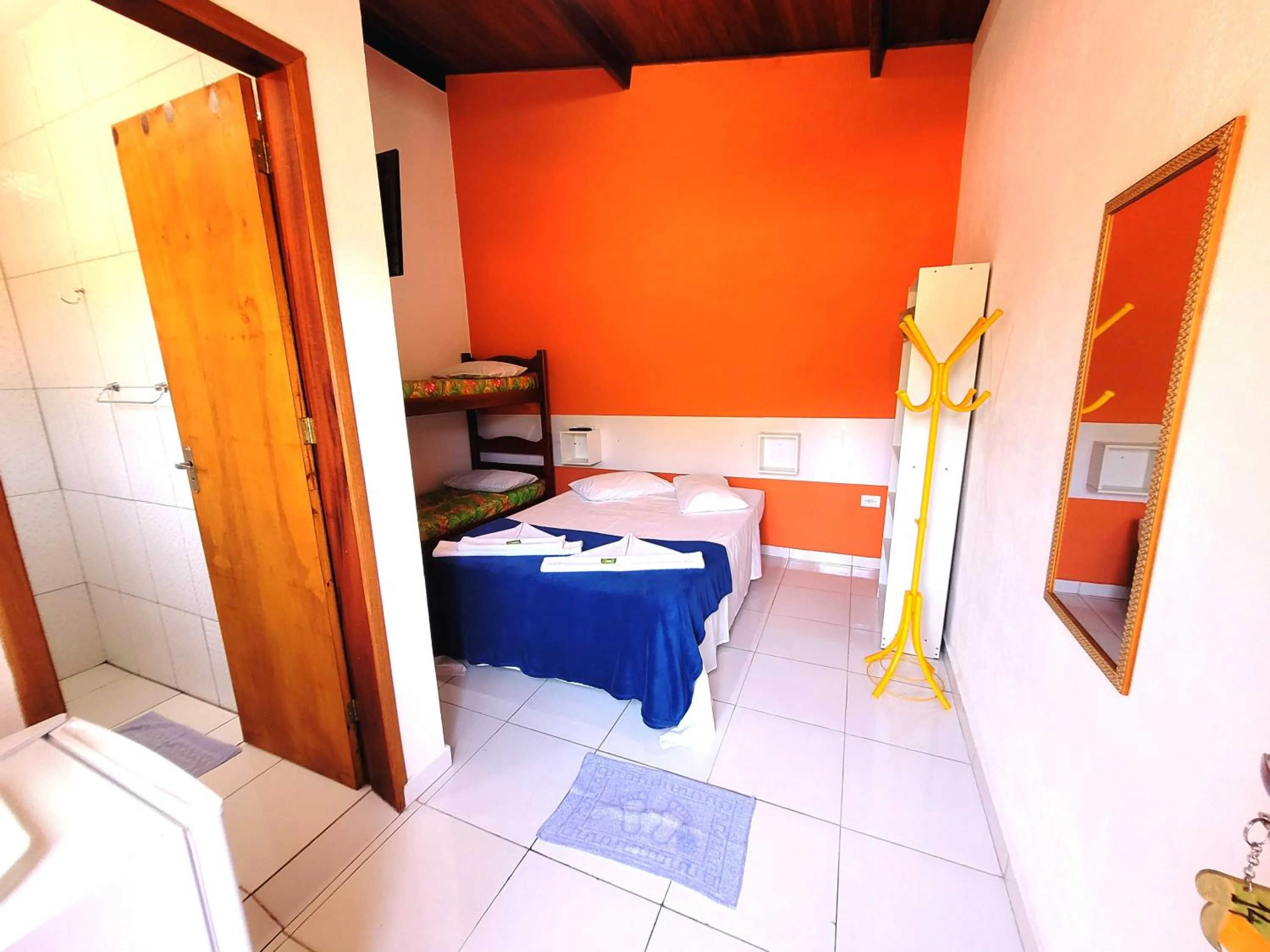 Bedroom, Bed in Pousada Viva Ubatuba