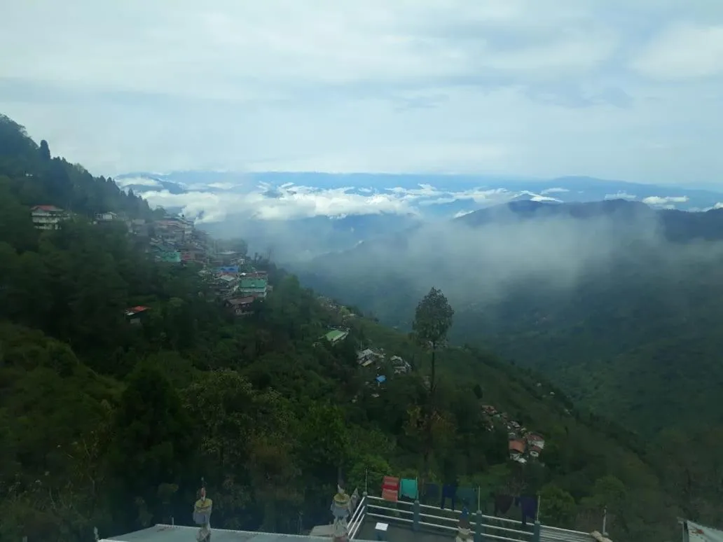 Mountain view in Quaint Wood Cottage