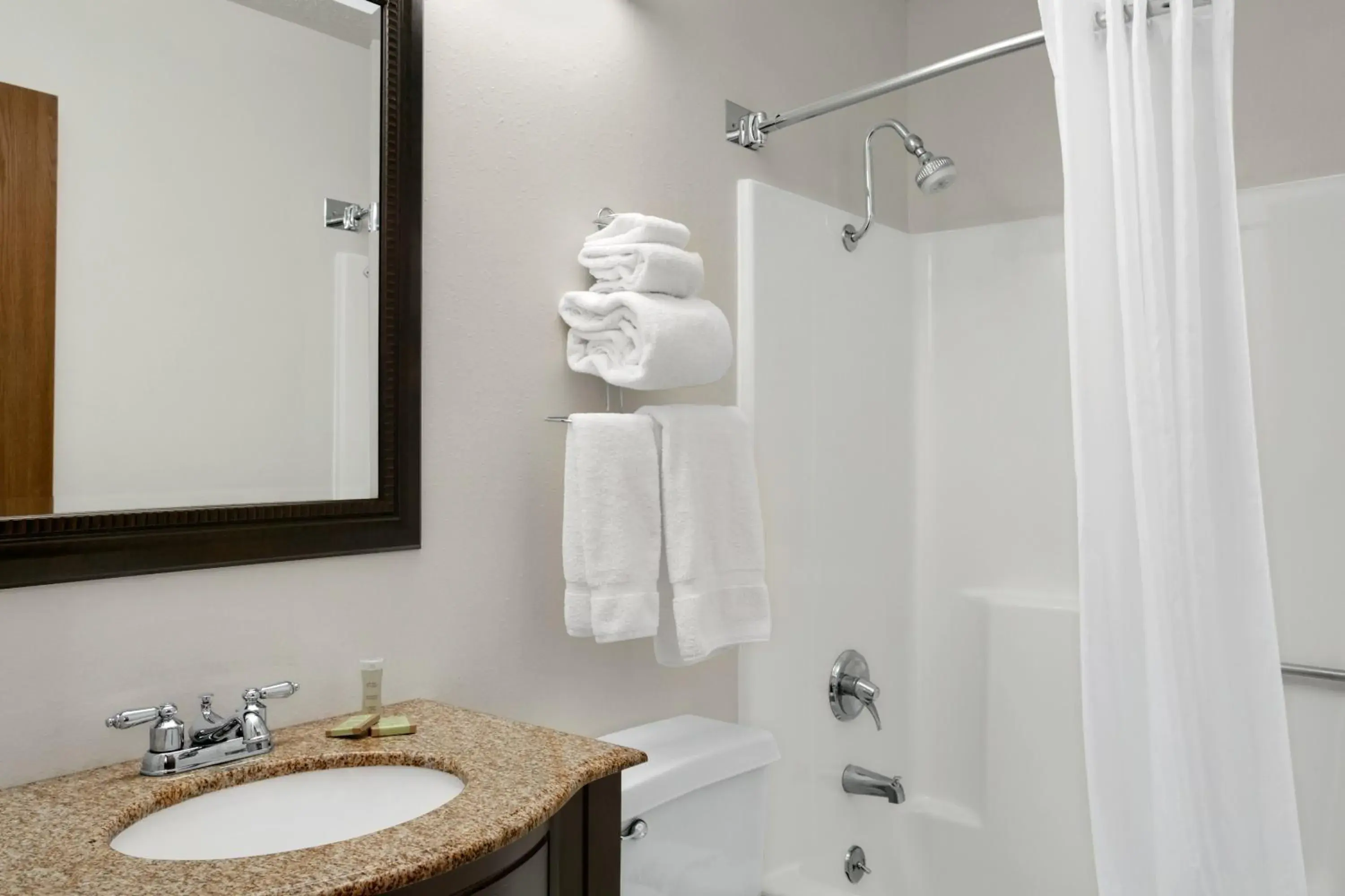 Bathroom in Super 8 by Wyndham Washington Bathroom in Super 8 by Wyndham Washington