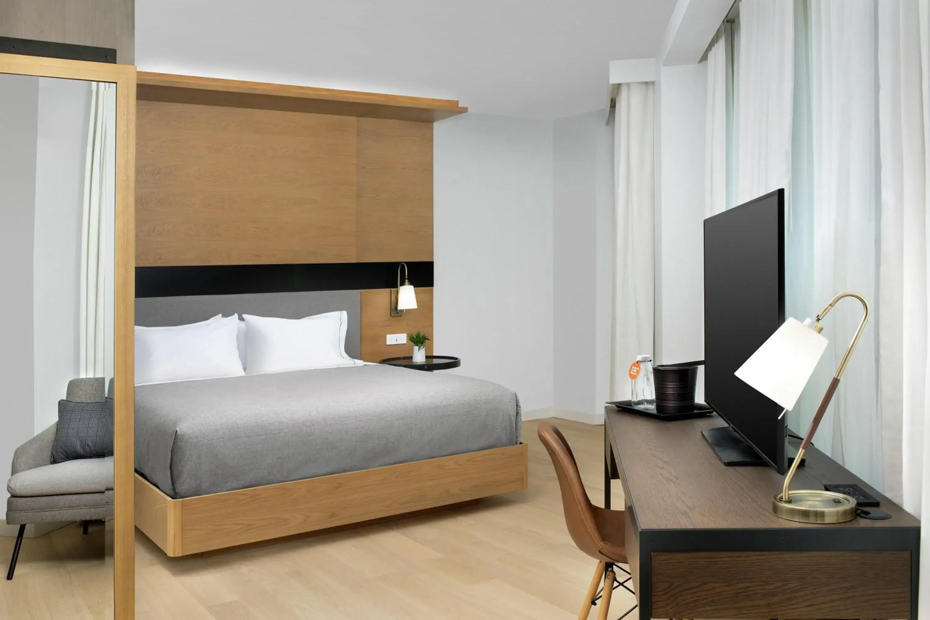 Bedroom, Bed in Canopy By Hilton Ithaca Downtown Bedroom, Bed in Canopy By Hilton Ithaca Downtown