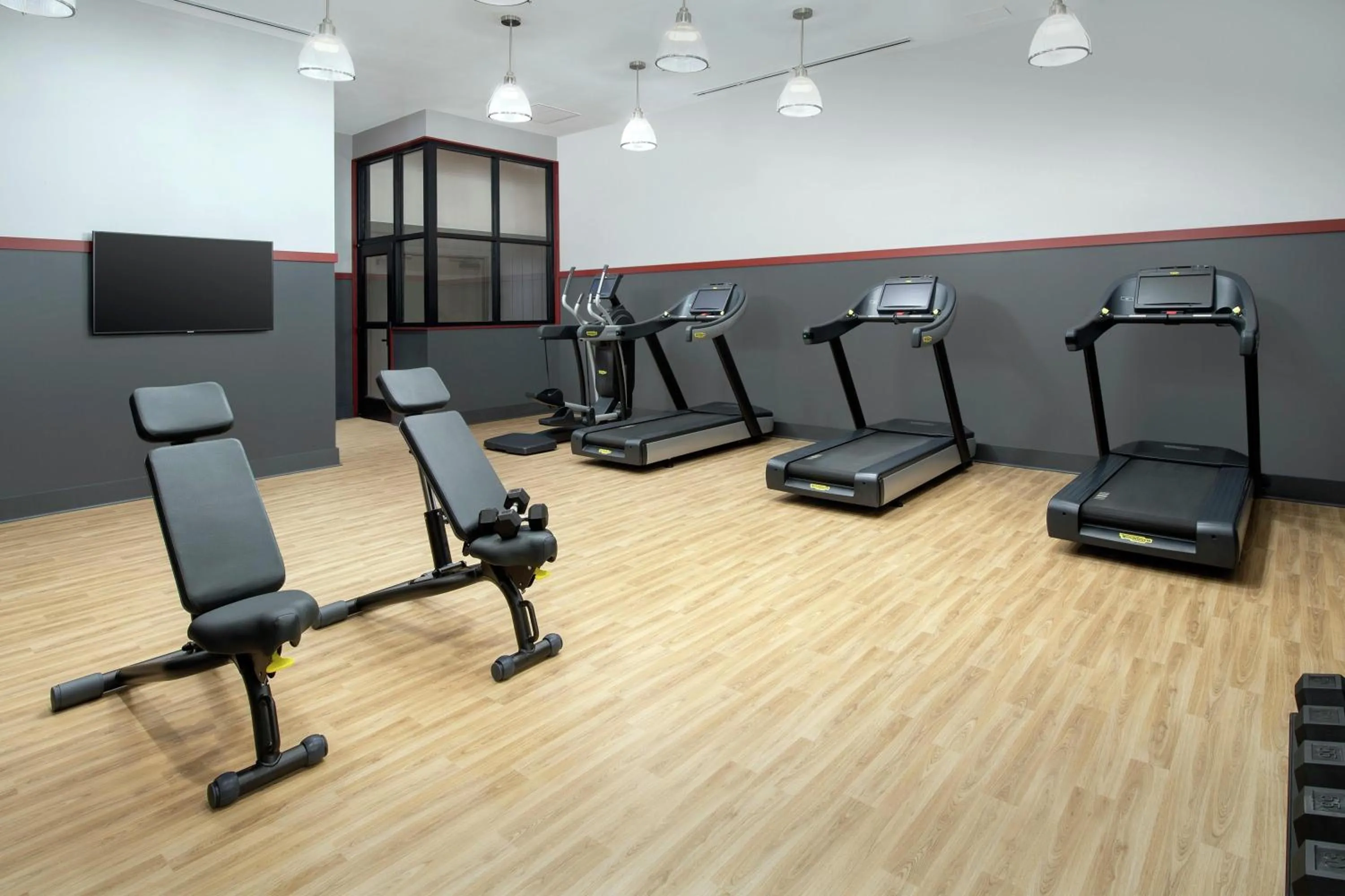 Fitness centre/facilities in Canopy By Hilton Ithaca Downtown