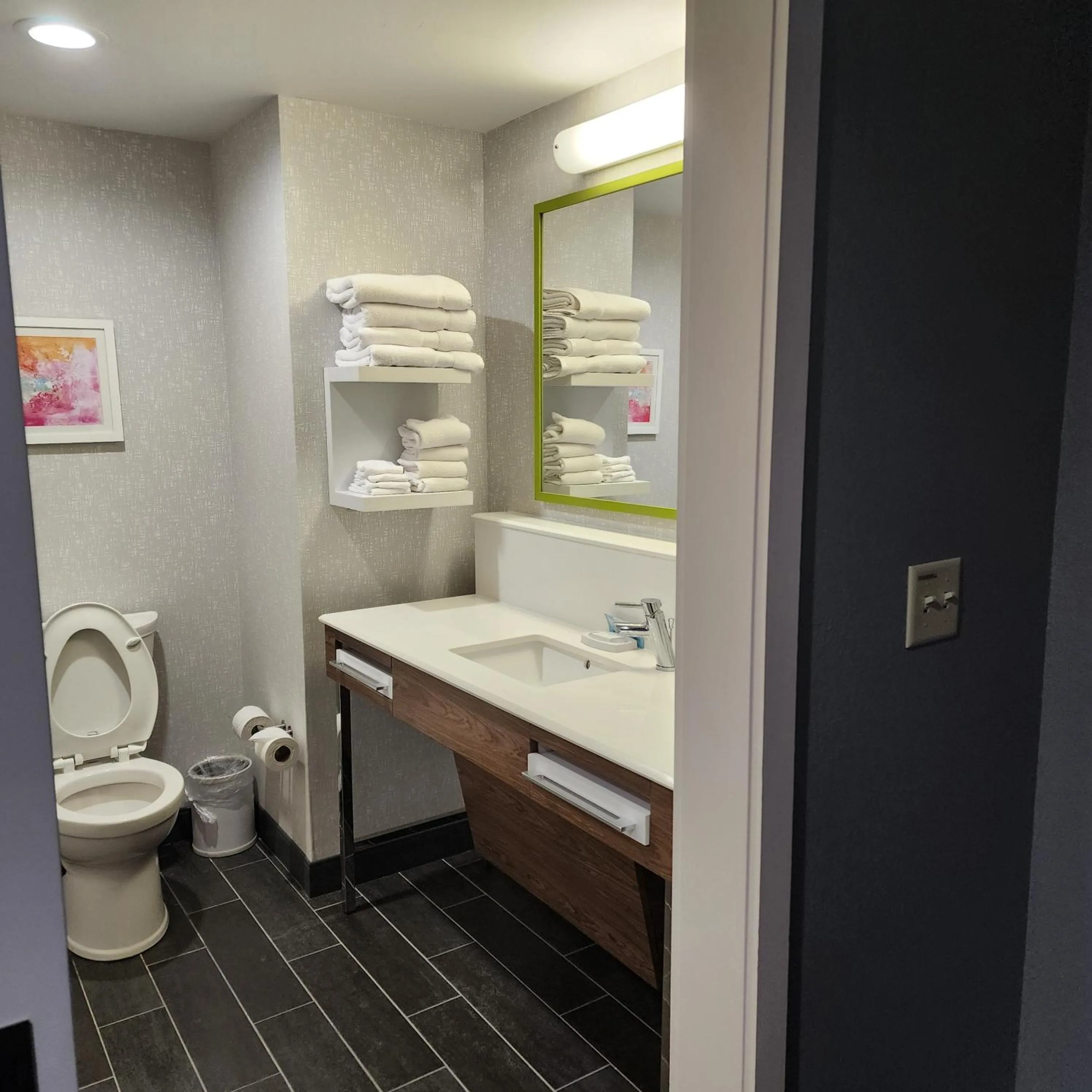 Toilet in Hampton Inn & Suites Pittsburgh New Stanton PA