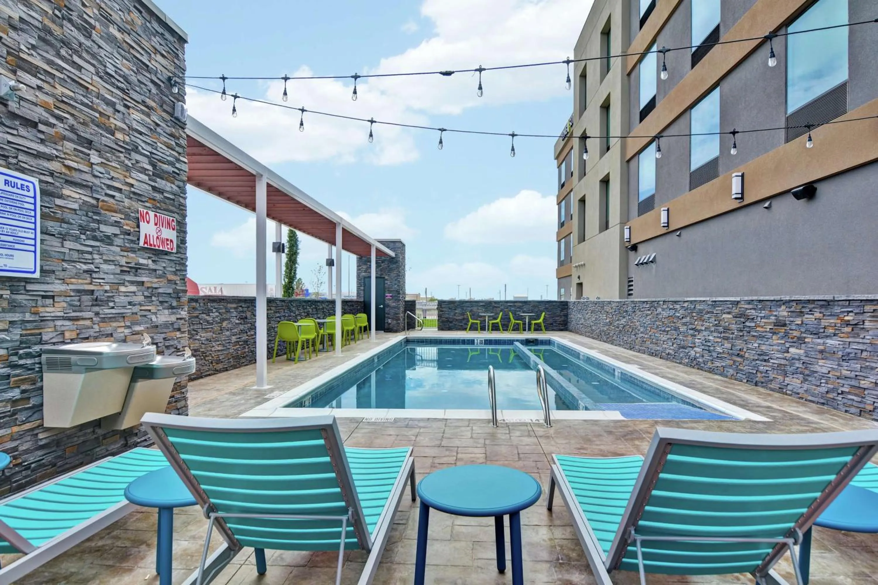 Pool view in Home2 Suites By Hilton Pecos Tx