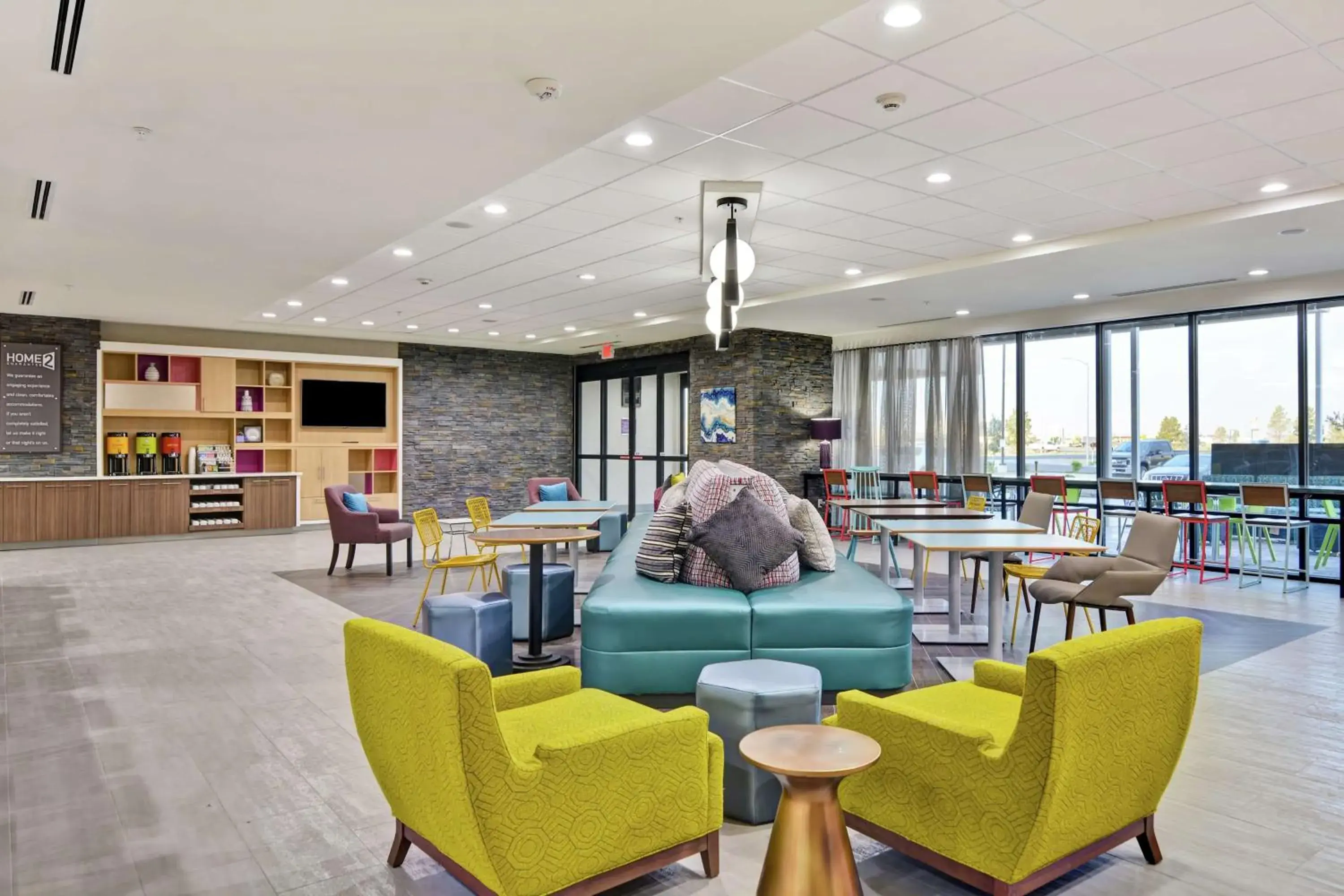 Lobby or reception in Home2 Suites By Hilton Pecos Tx Lobby or reception in Home2 Suites By Hilton Pecos Tx