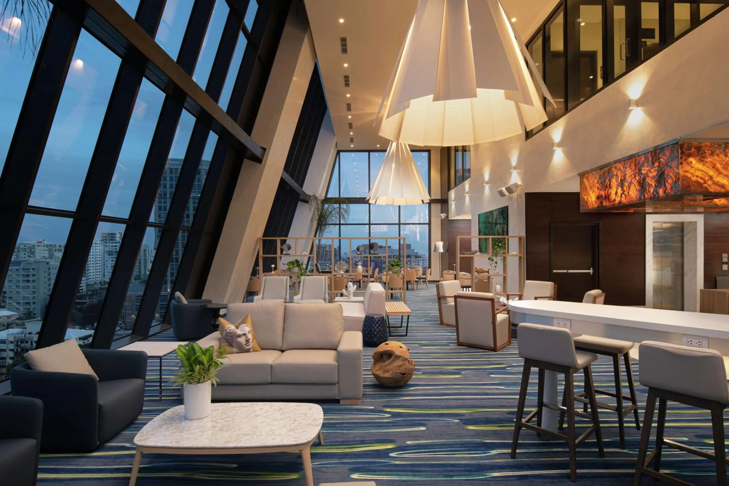 Lobby or reception in Homewood Suites By Hilton Santo Domingo