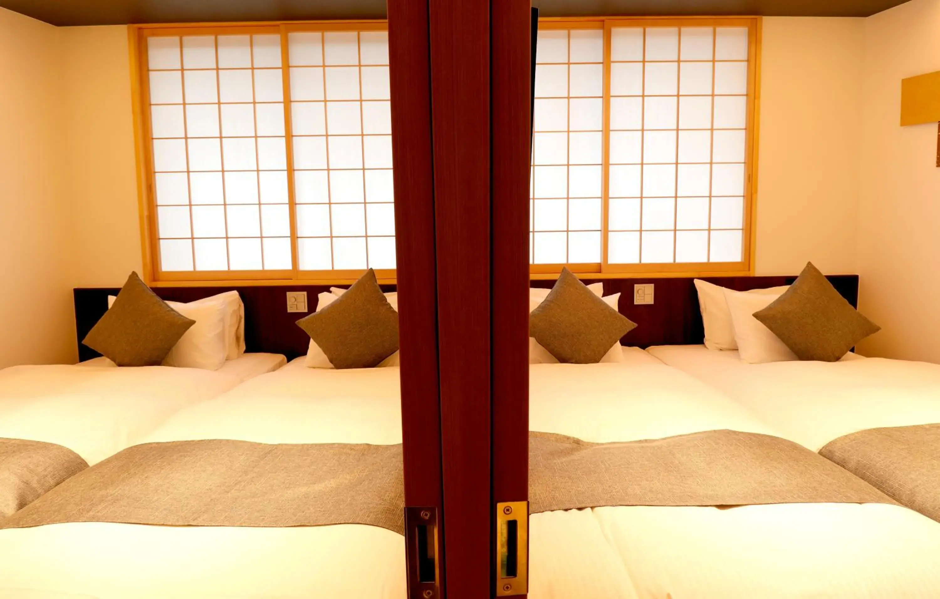 Bathroom, Bed in Stay SAKURA Kyoto SUZAKU OJI Bathroom, Bed in Stay SAKURA Kyoto SUZAKU OJI