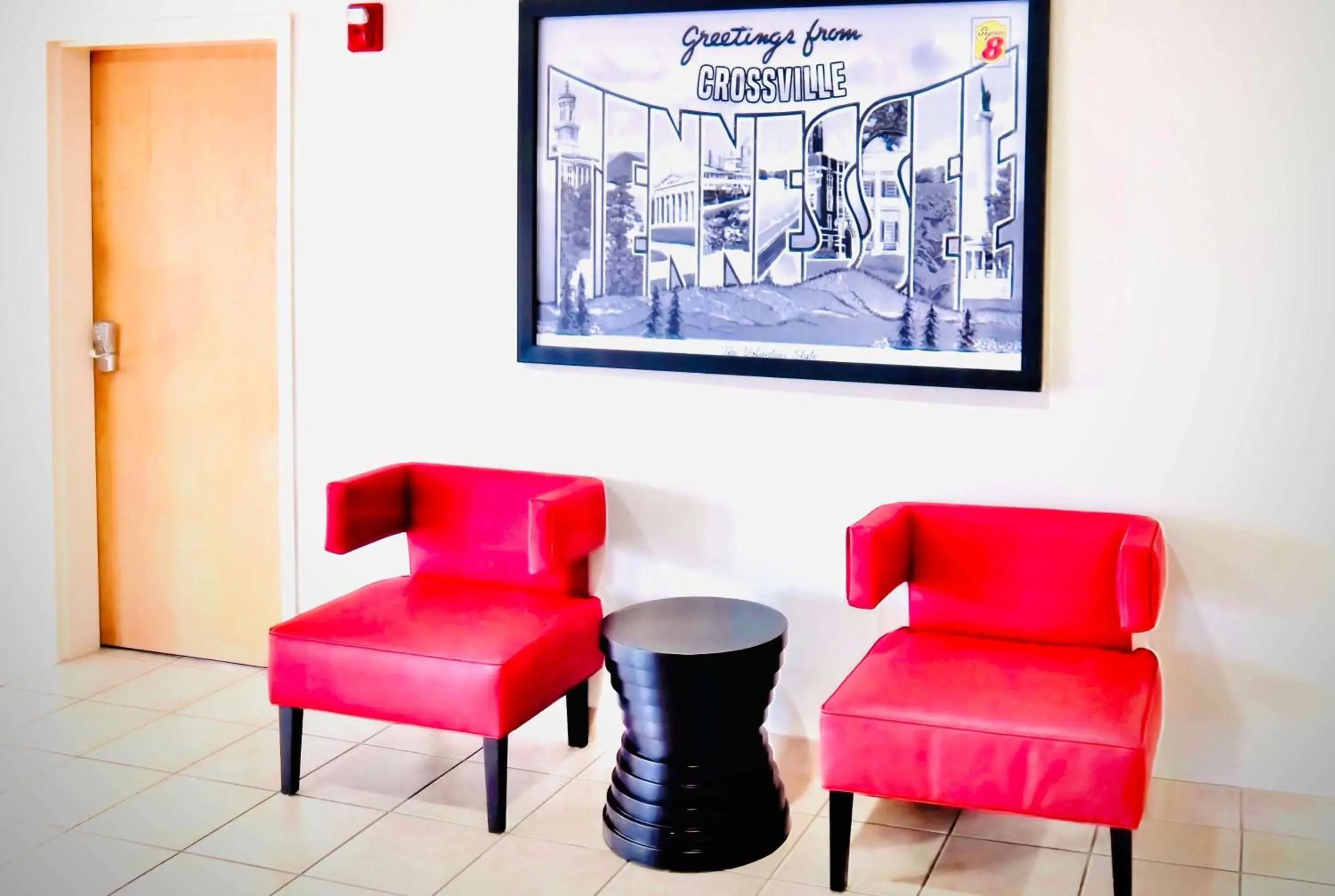 Lobby or reception in Super 8 by Wyndham Crossville TN Lobby or reception in Super 8 by Wyndham Crossville TN