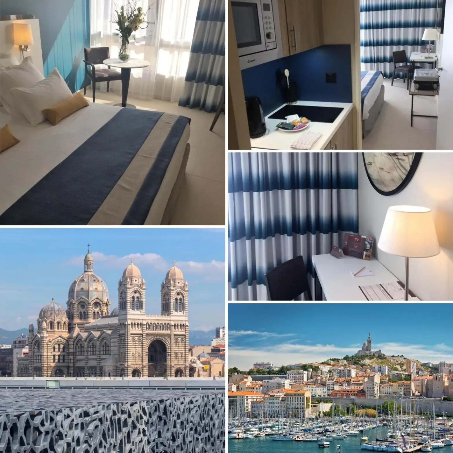 Bird's eye view, Bed in Residhome Marseille Bird's eye view, Bed in Residhome Marseille