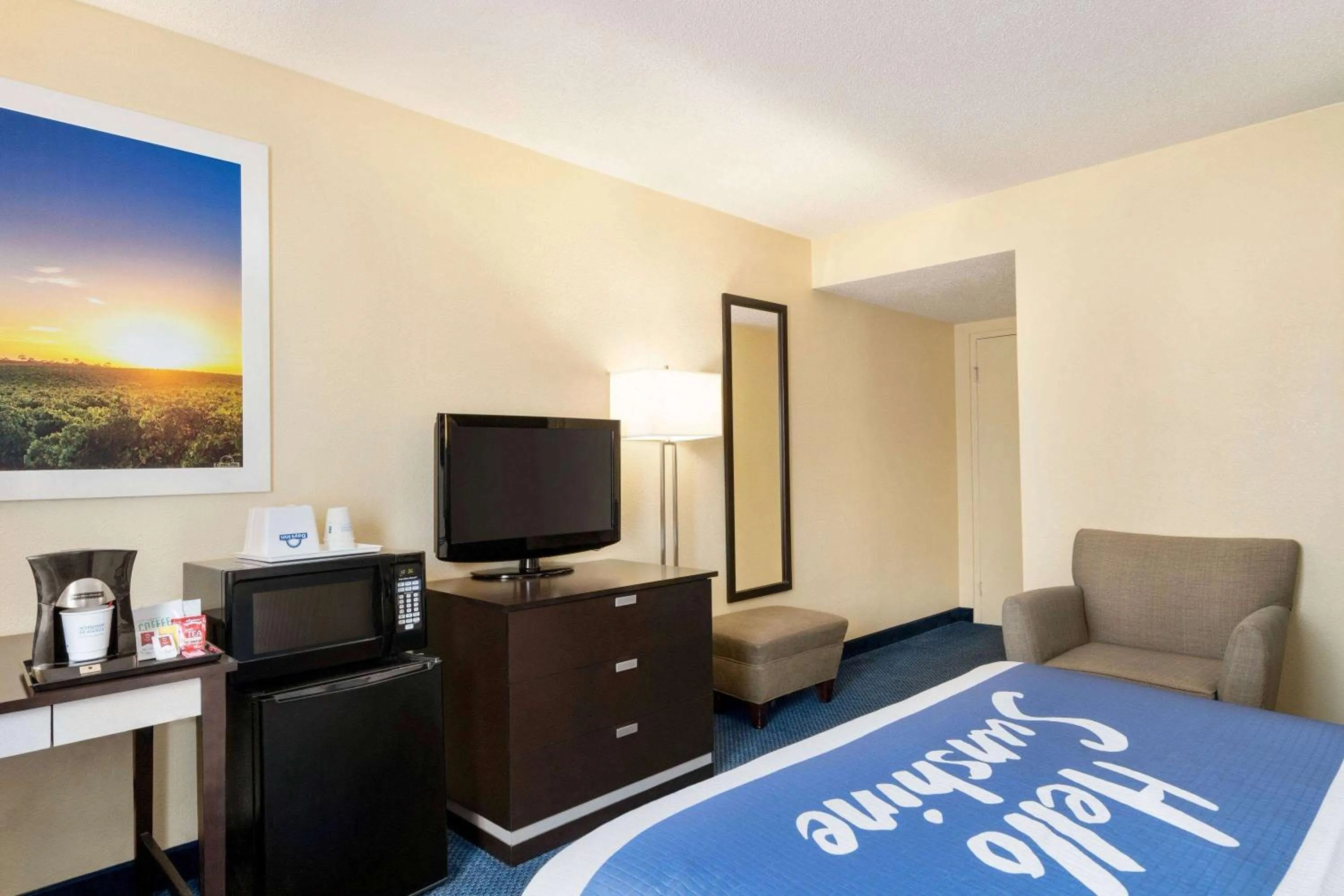 Photo of the whole room, TV/Entertainment Center in Days Inn by Wyndham Auburn/Finger Lakes Region