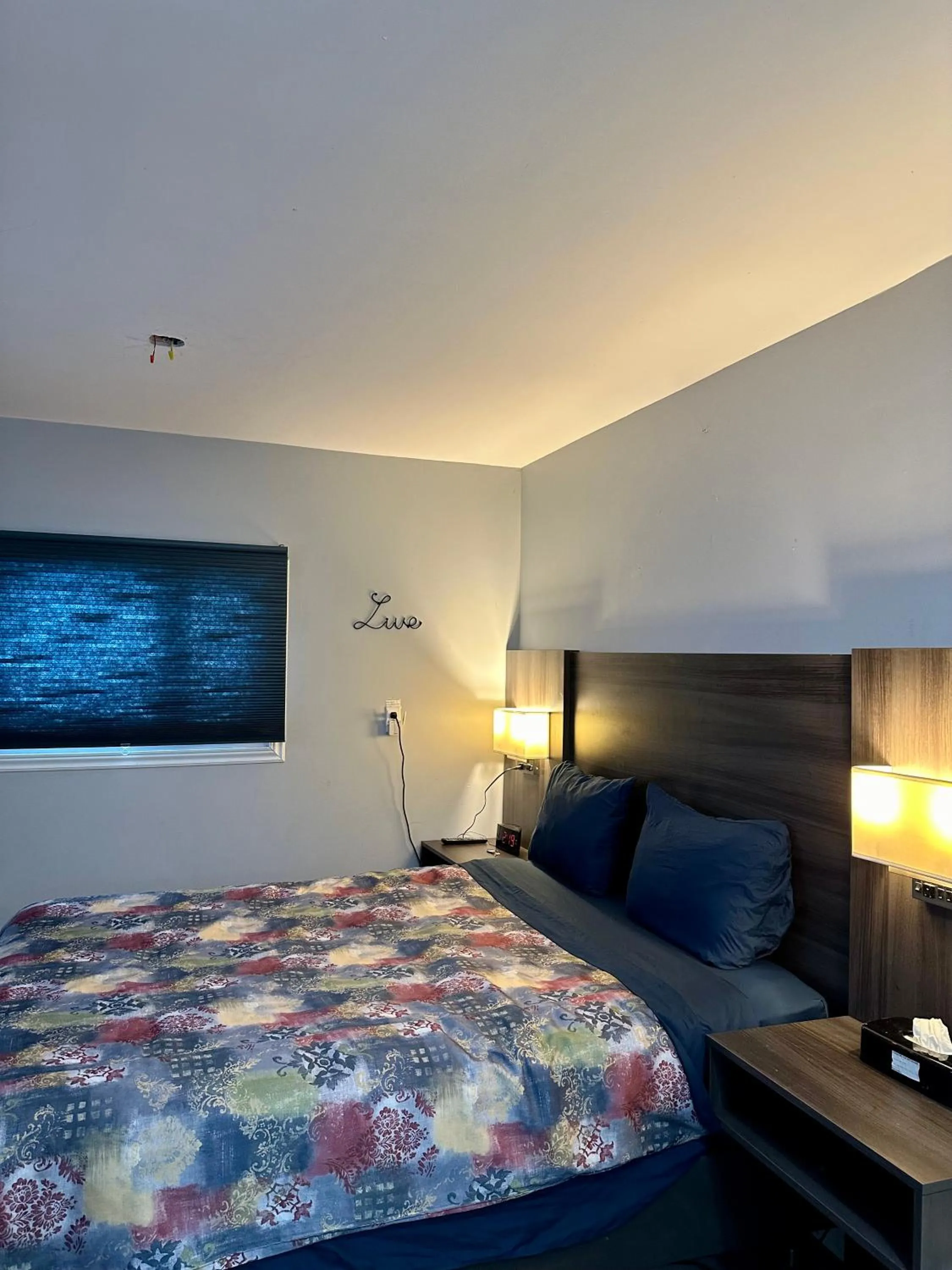 Bed in Lakeview Motel & Cottage