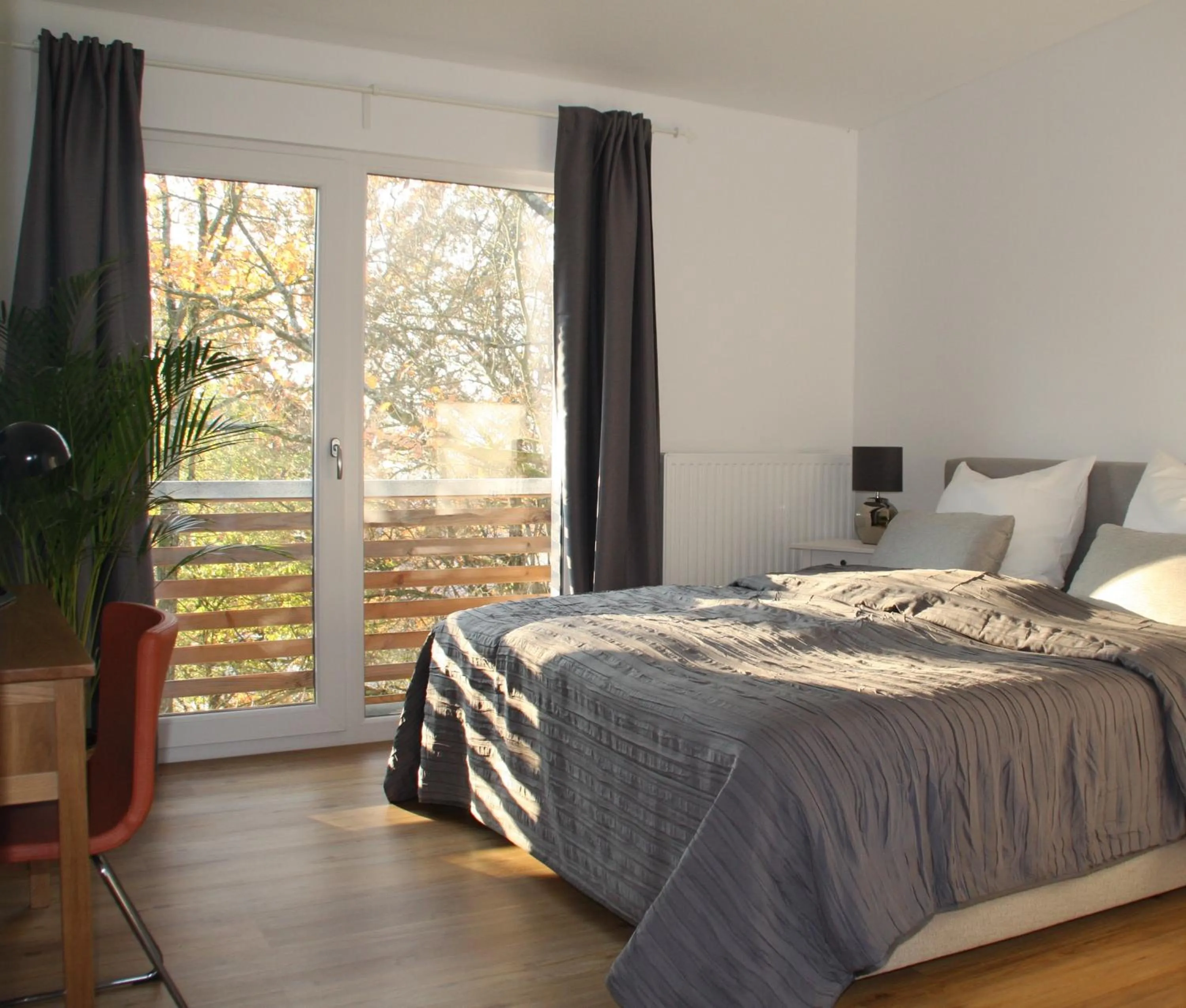 Bed in Zimmervermietung am Habsberg