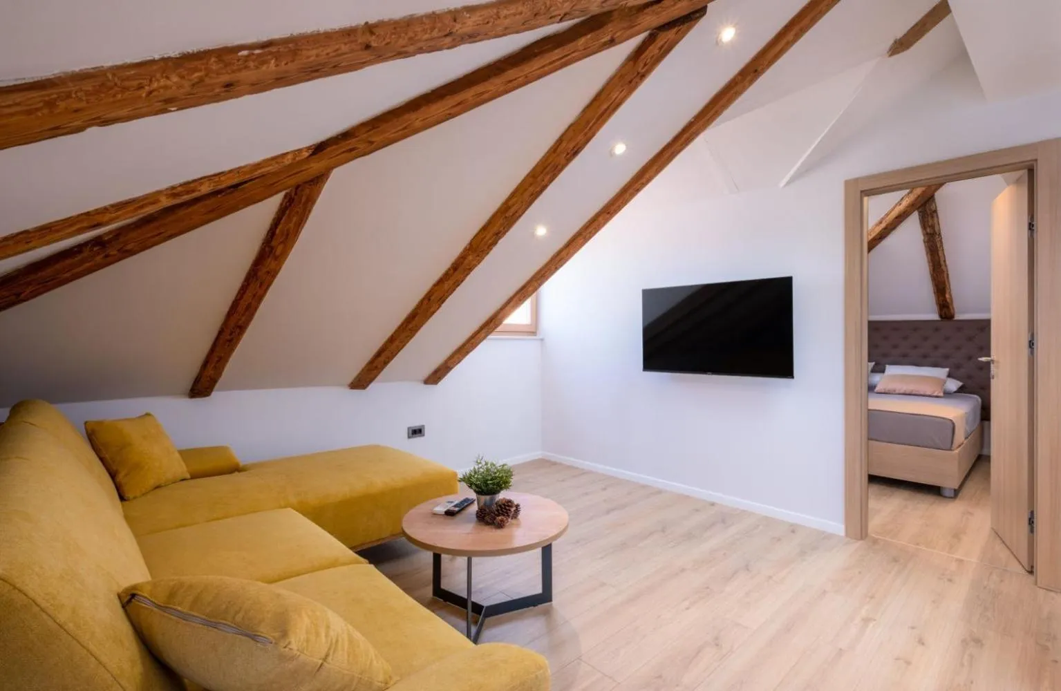 Seating area in Casa Antika Suites