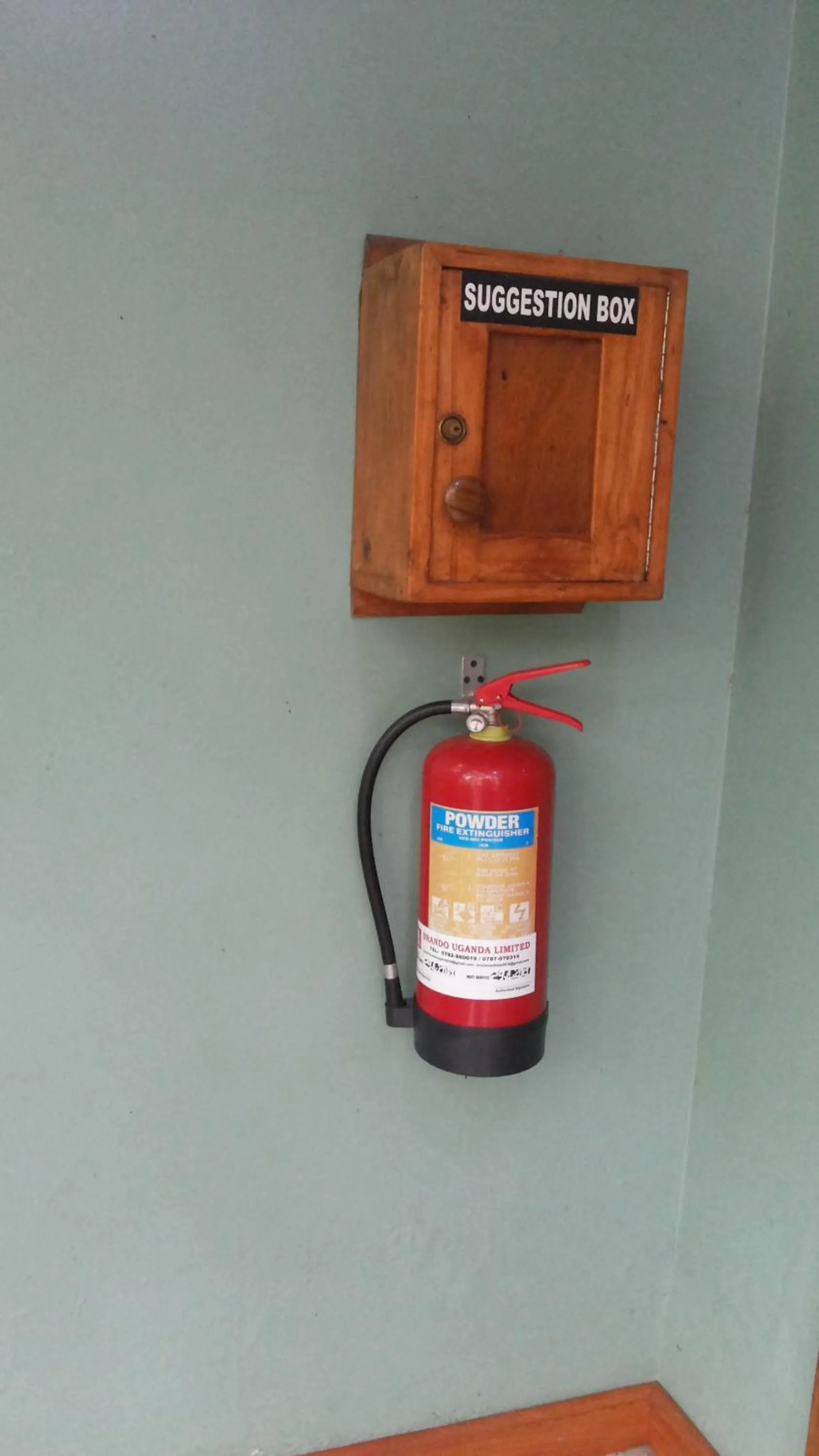 Communal lounge/ TV room in White Castle Hotel Arua