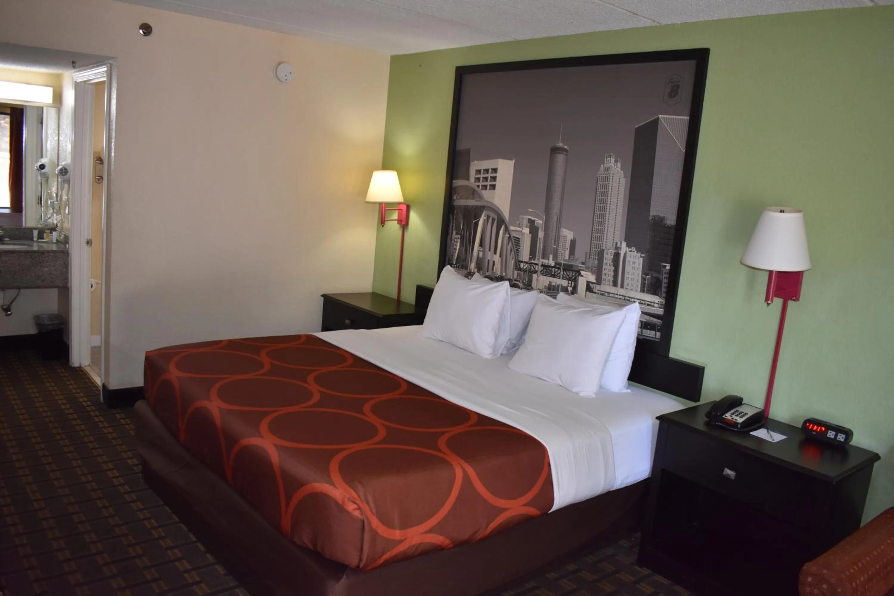 Bed in Super 8 by Wyndham Lithonia