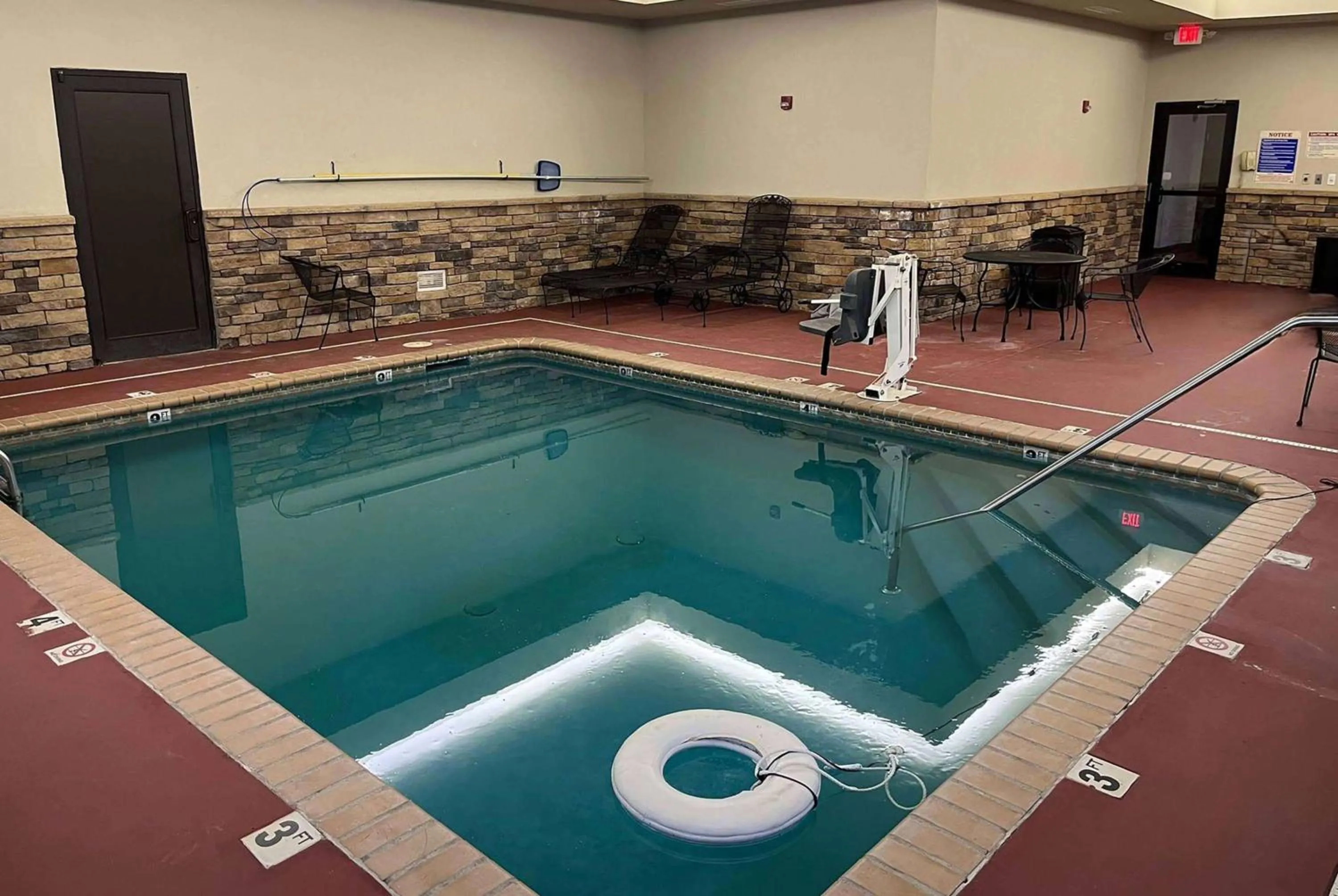 Pool view in SureStay Plus Hotel by Best Western Coffeyville