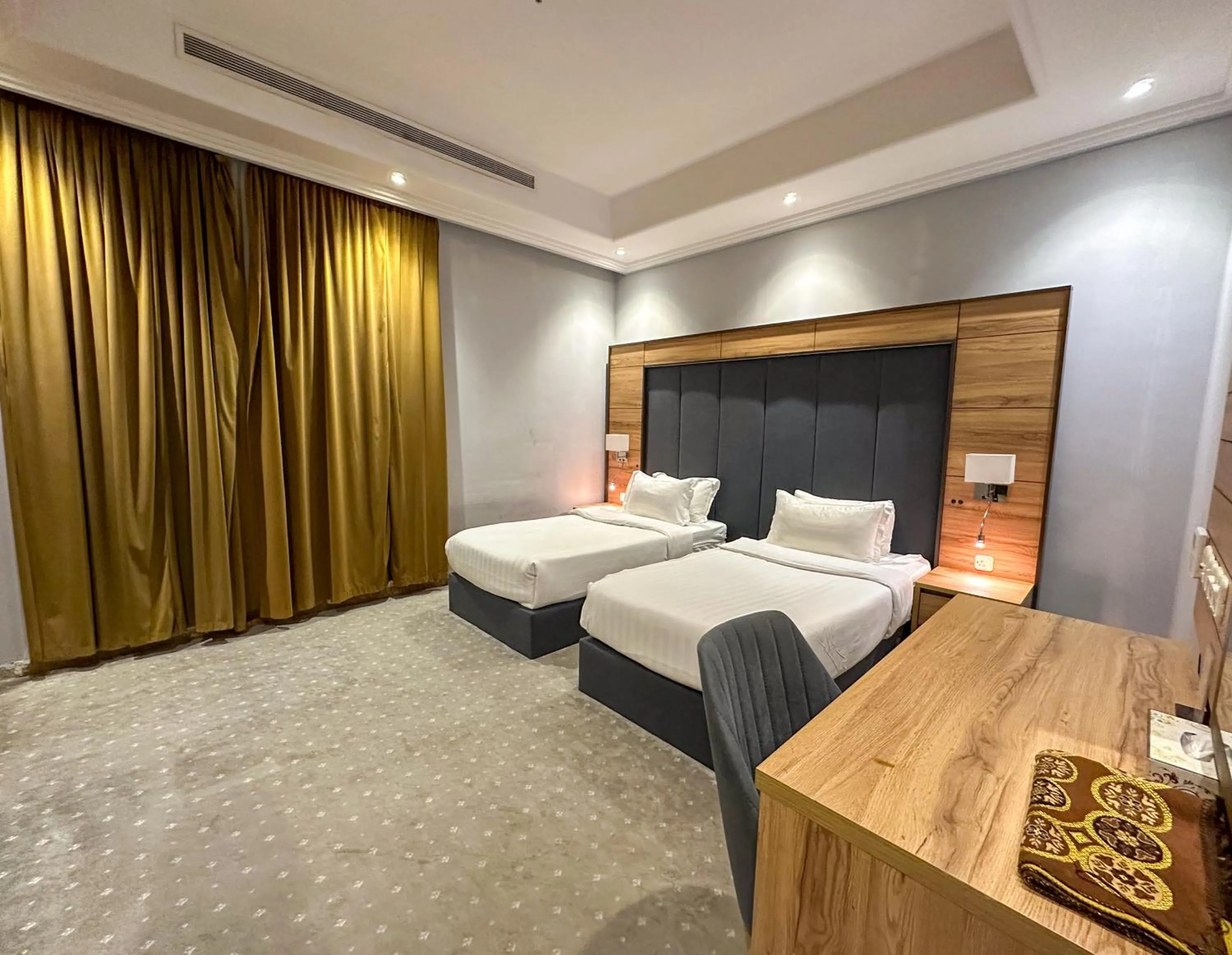 Bed in لافنت بارك للشقق المخدومة - إقتصادي