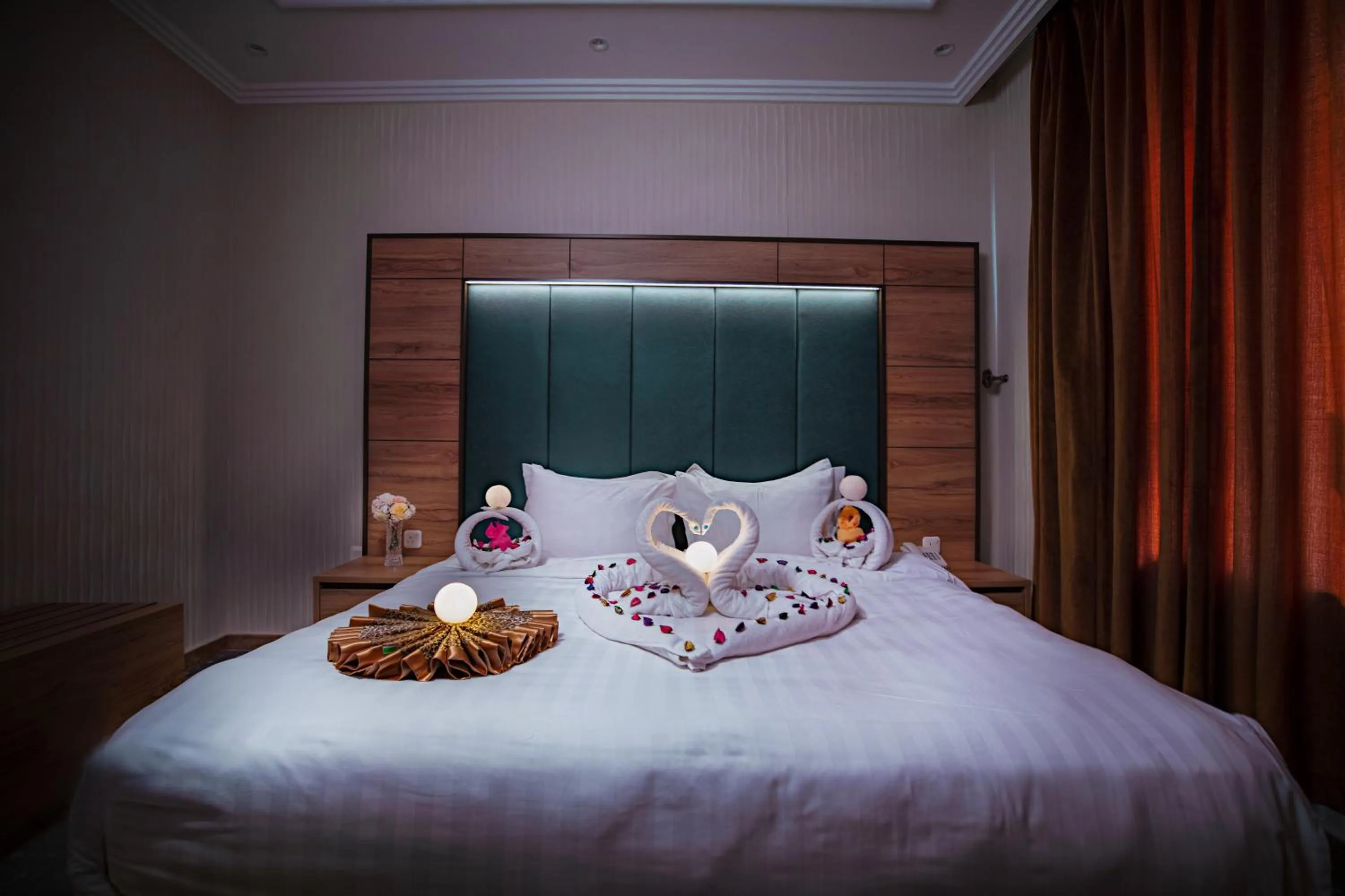 Bed in لافنت بارك للشقق المخدومة - إقتصادي