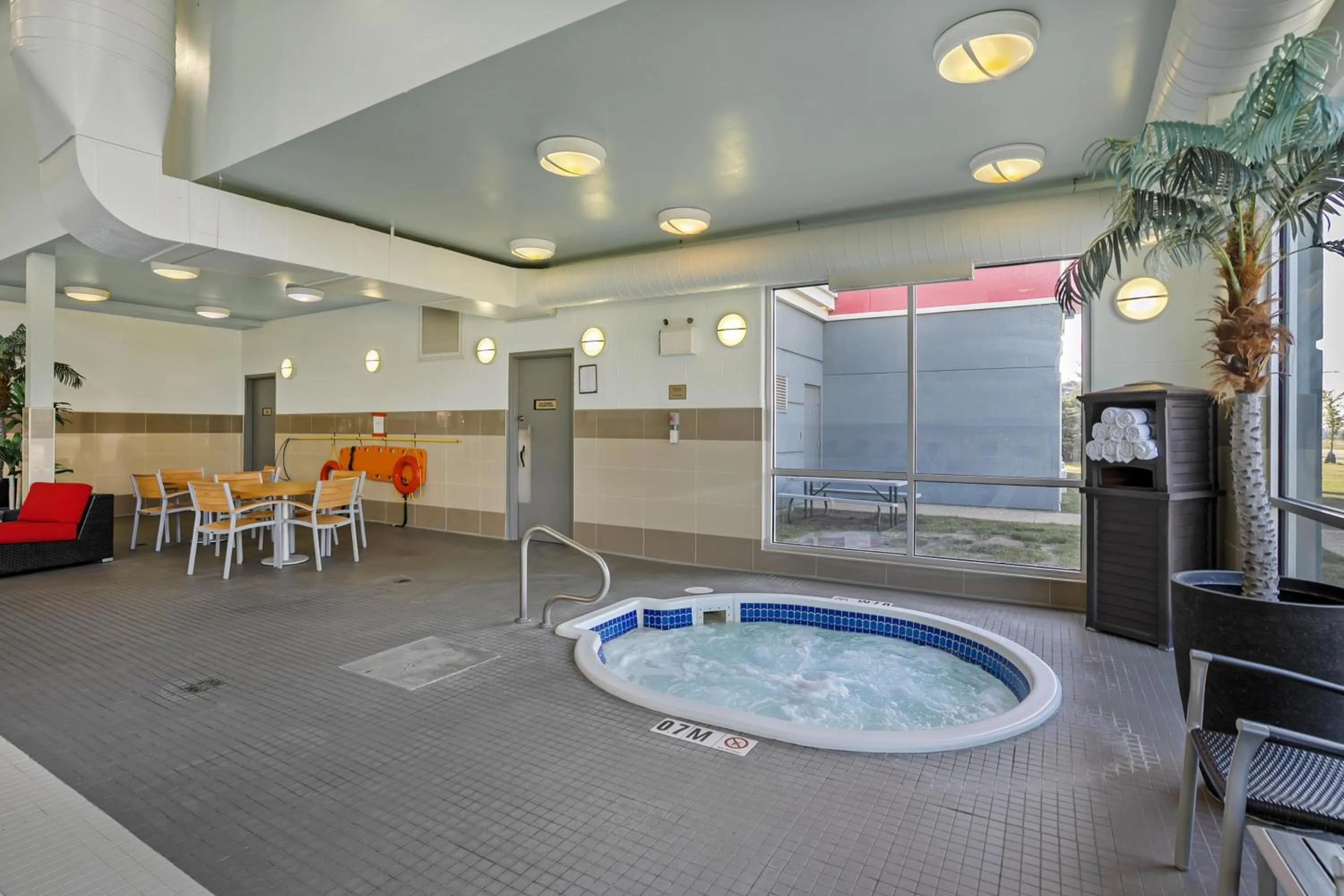 Pool view in Best Western Plus Airport Inn & Suites