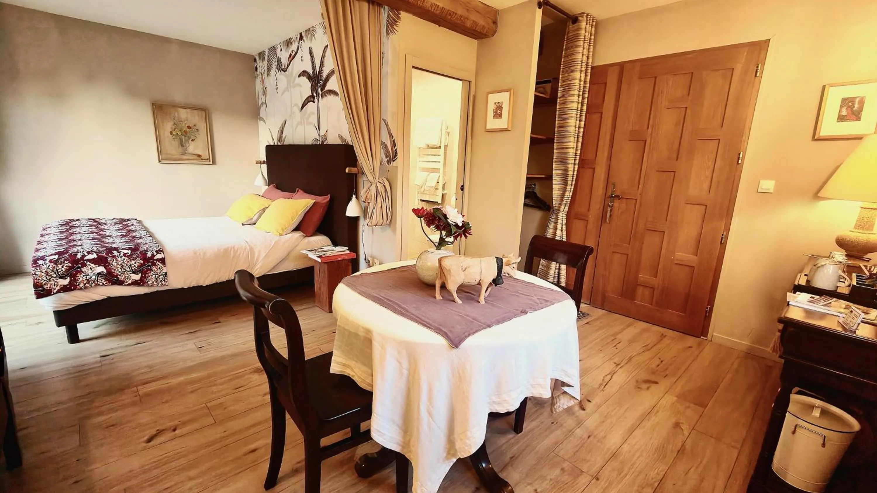 Seating area in L'Herbe aux Vaches